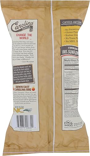 Miniatura 3 de Carolina Kettle Patatas fritas cocidas Kettle, Down East Carolina BBQ, 5 onzas