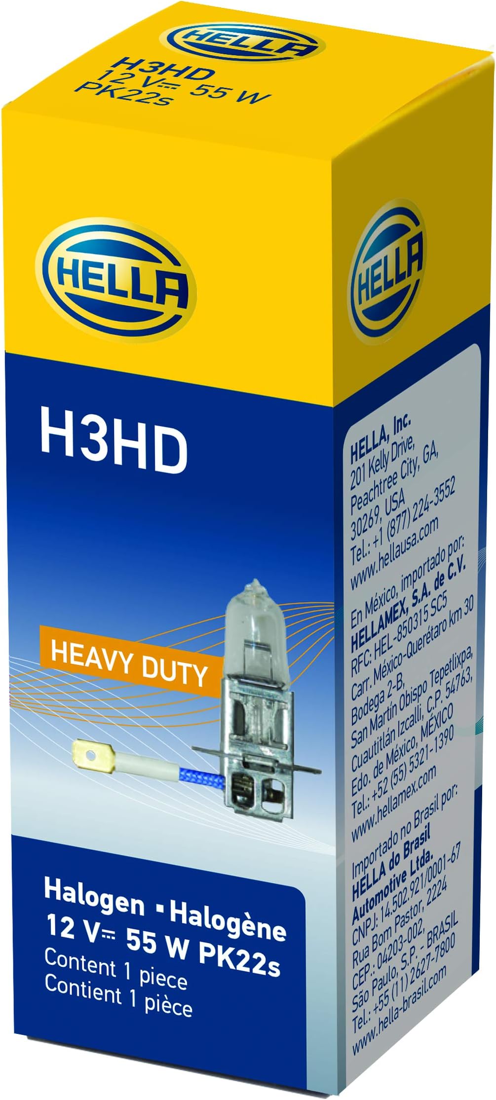 HELLA H3HD Heavy Duty Bulb, 12V, 55W