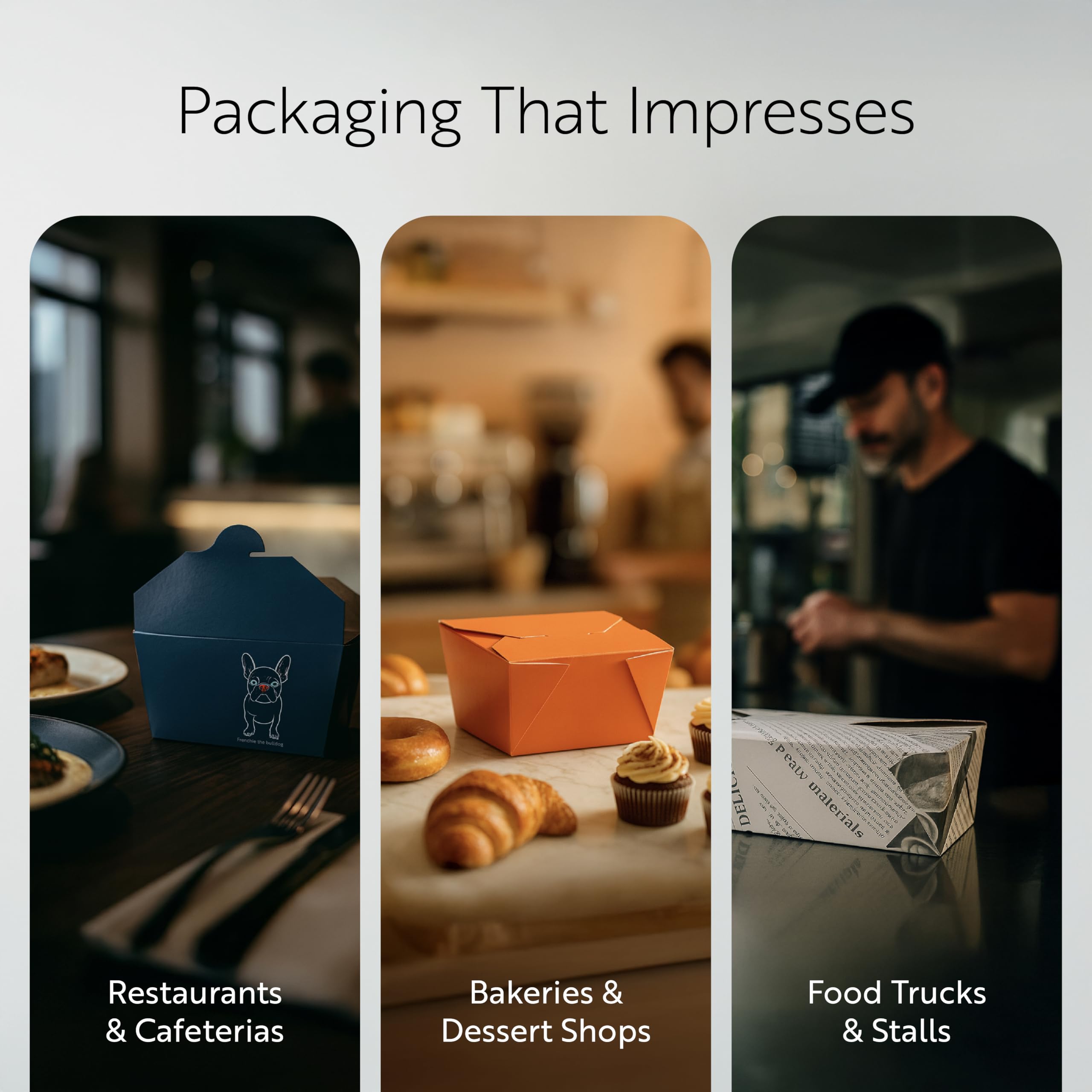 Restaurantware Bio Tek - Cajas para llevar de 1,275.7 g, 50 loncheras para llevar, con cierre de pestañas, resistentes al calor, de papel verde, desechables, a prueba de grasa, para alimentos fríos y