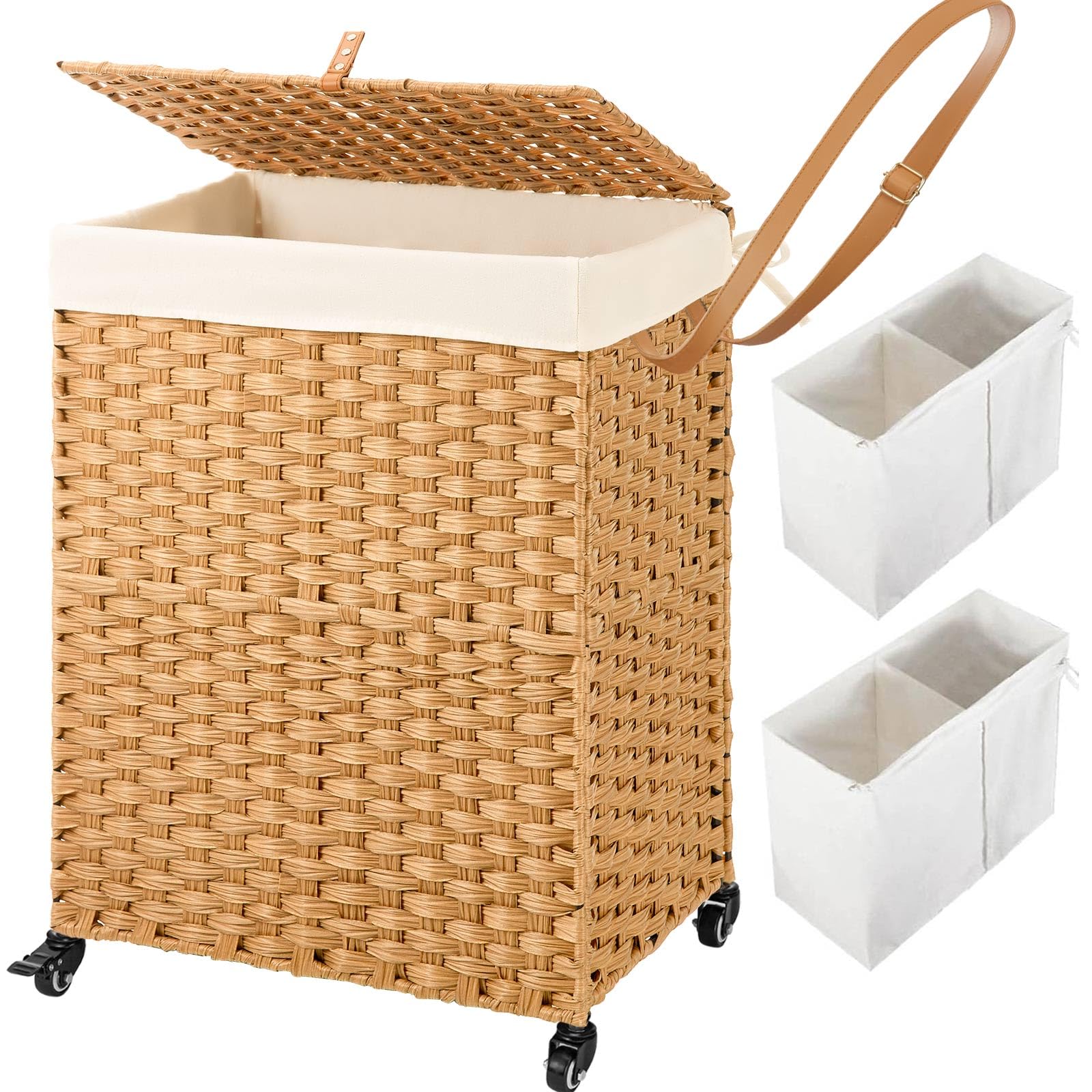 Amazon.com: Greenstell Laundry Hamper with Wheels, No Install