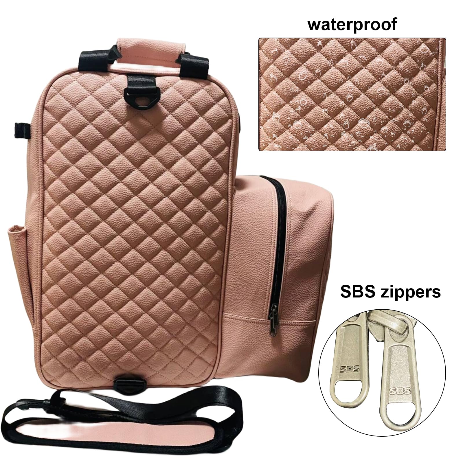 Reittasche für Jugendliche, Kinder, Reitstiefel und Helmtasche, Reithelm-Halterung, Aufbewahrungstasche für englische Reitsporte, Tragetasche (nur Tasche) (Rosa)