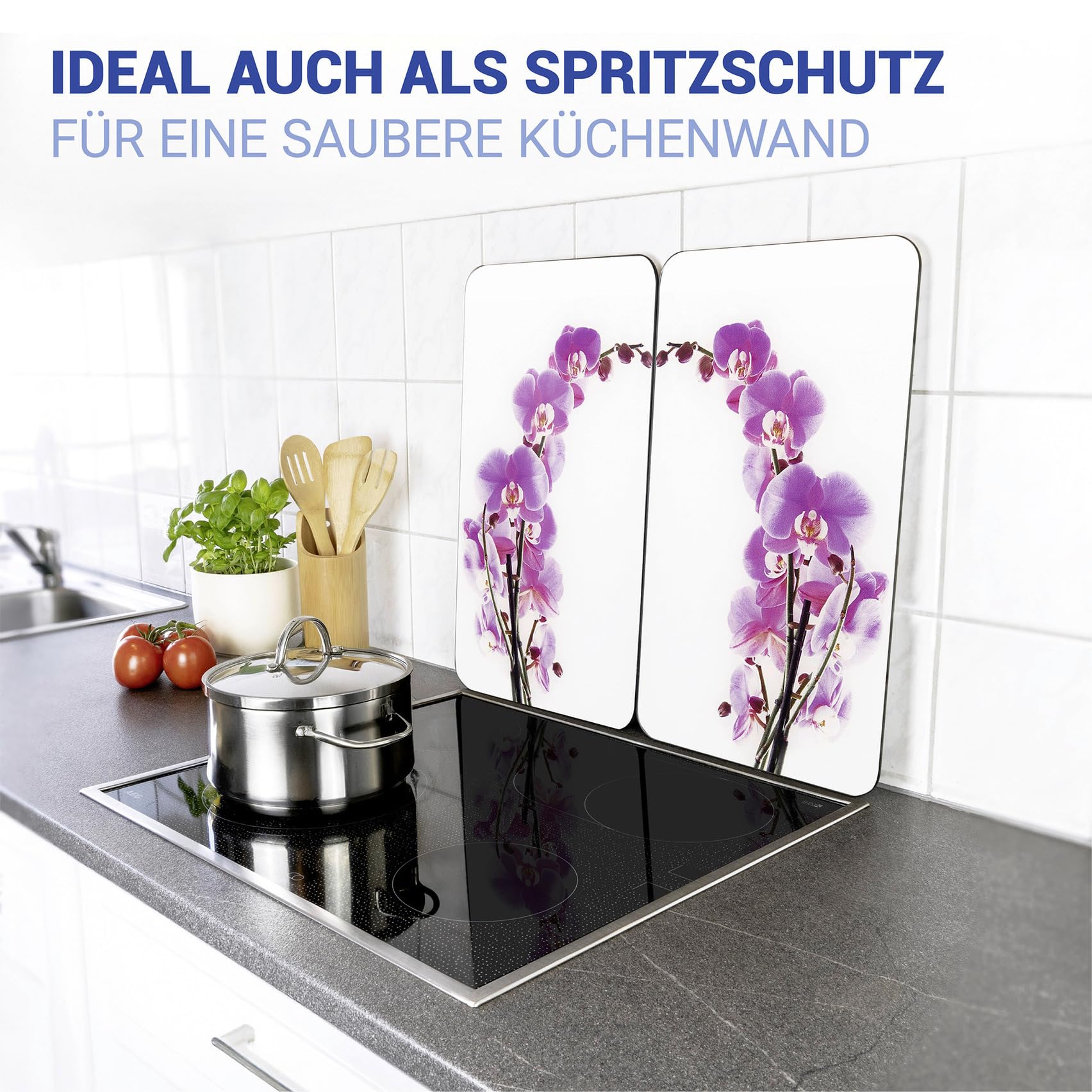 Coprifornello Wenko Con Cuori Per Vetroceramica - Tagliere Decorativo Multiuso, Multicolore - Foto 7