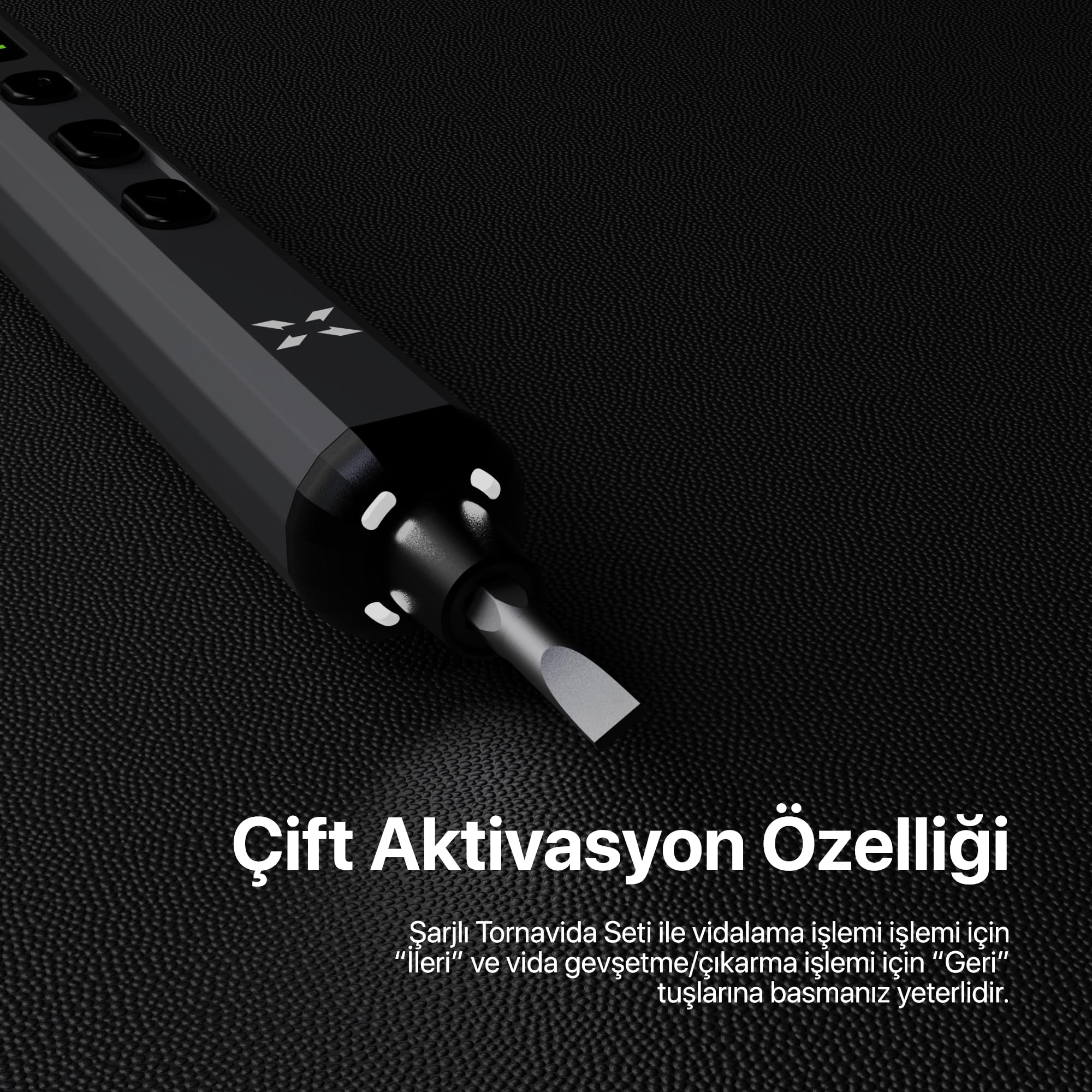 Xenon Smart Hassas Şarjlı Otomatik Tornavida Vidalama Seti 5 Nm Tork Screwdriver 153 Parça X6833