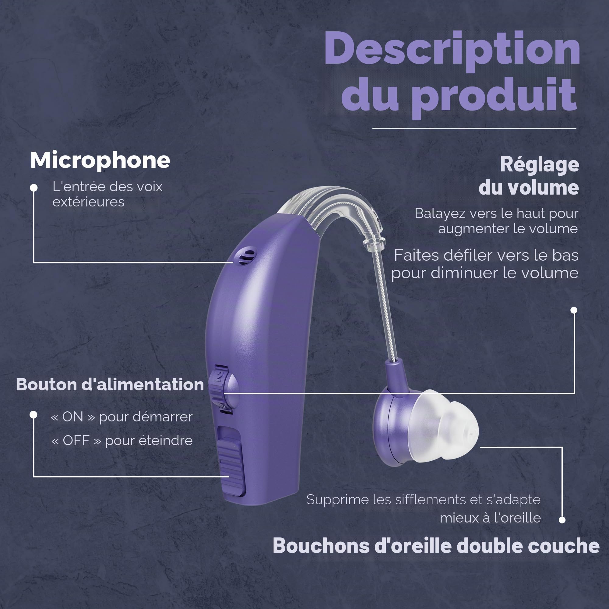 MEDca Premium Active Modèle "ZDB-108 * 2-DP" pour Sports et Plein Air, (Violet)