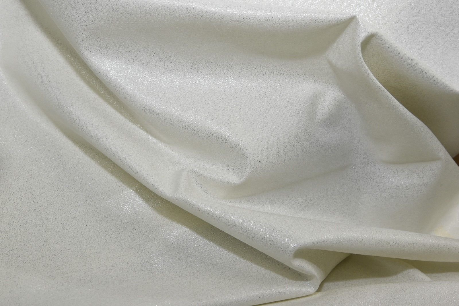 Balsara's Silver 1 Fat Quarter (50Cm X 55Cm) Cream/ 100% Cotton Fairy Dusted Plain Fabric Metallic Glitter Material Gold Shine Sparkle Fabric Dressmaking Quilt Making Blenders