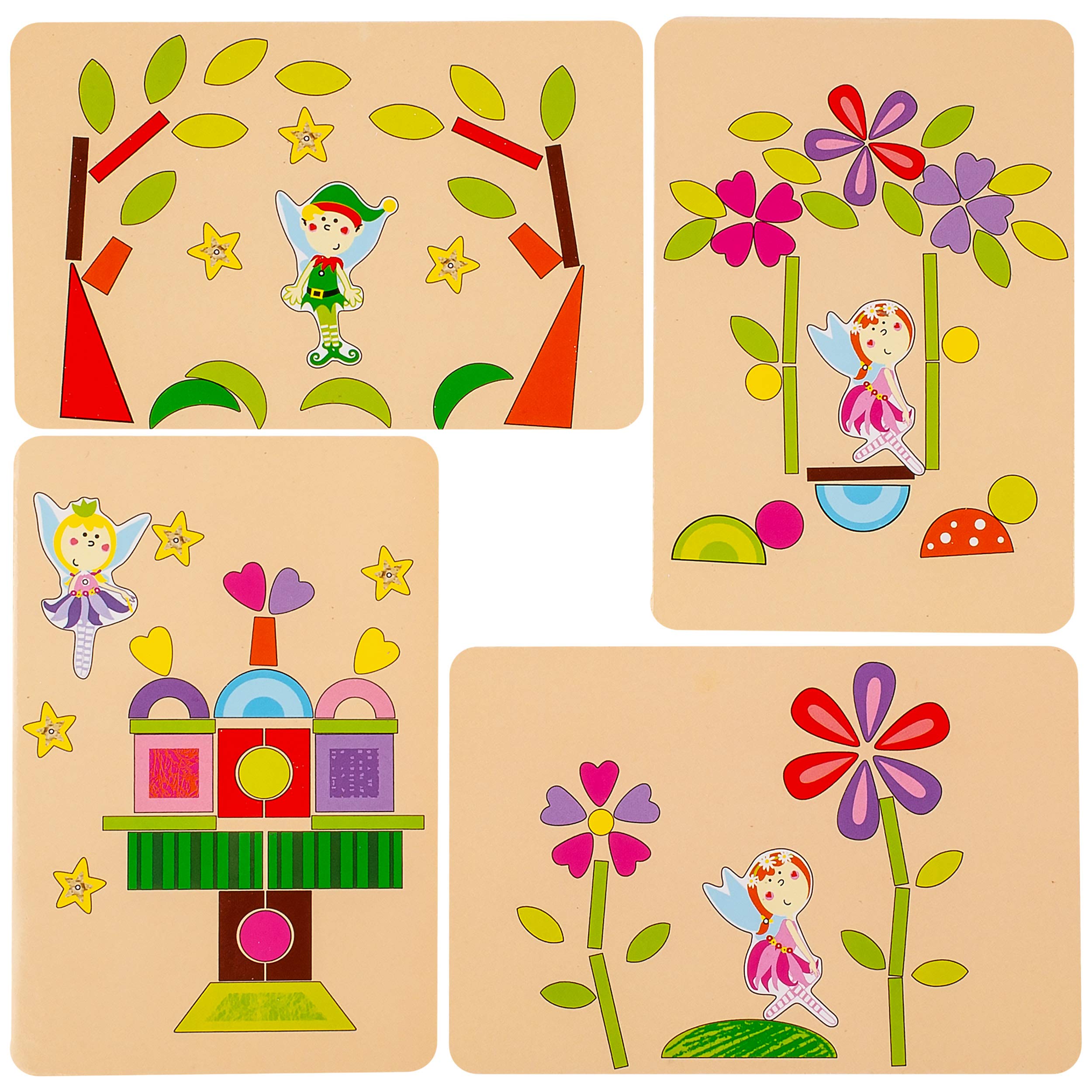 Hammerspiel Für Kinder – 180 Teile Feen, Pilze & Blumen Mit Korkplatte