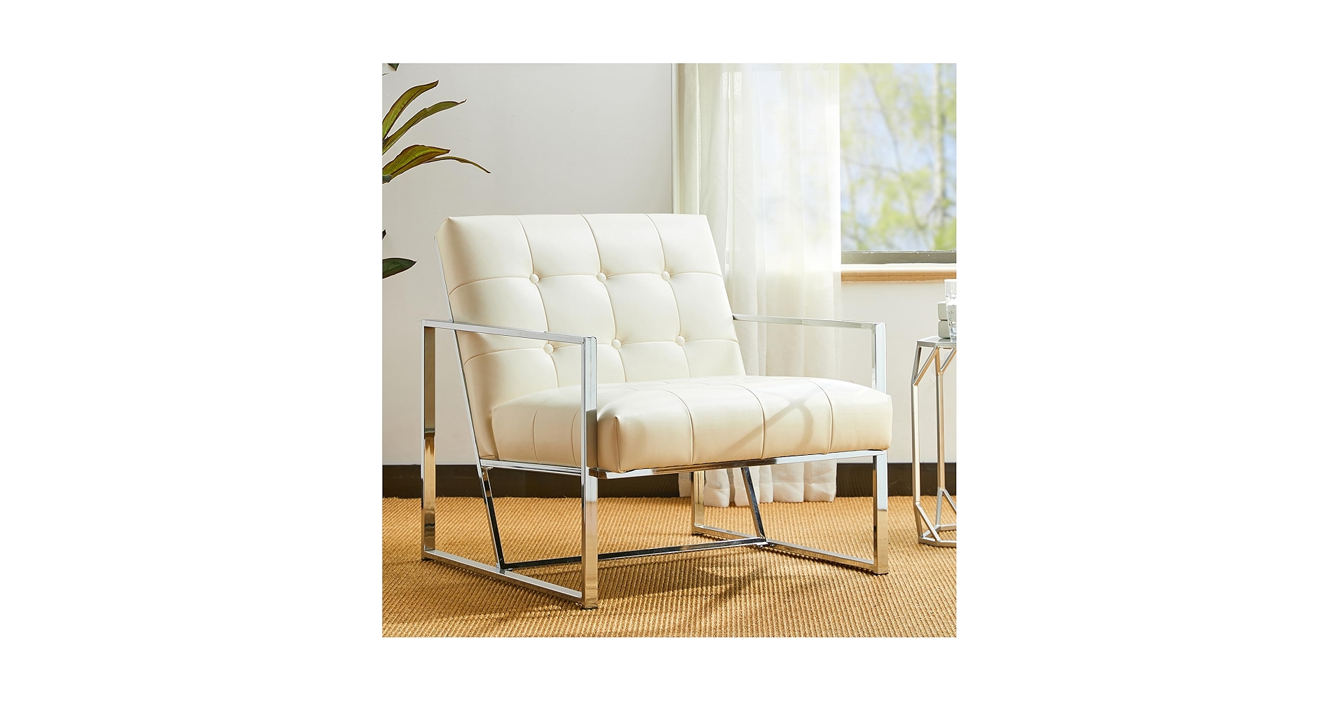 Amazon.com: Glitzhome Mid Century White Accent Chair, Modern Amazon.com: Glitzhome Mid Century White Accent Chair, Modern