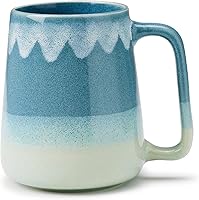 Vista 16 de Taza de café de cerámica de 24 onzas, taza de café grande con leche, taza de té para cacao, capuchino, latte, cereales, apta para lavavajillas, apta