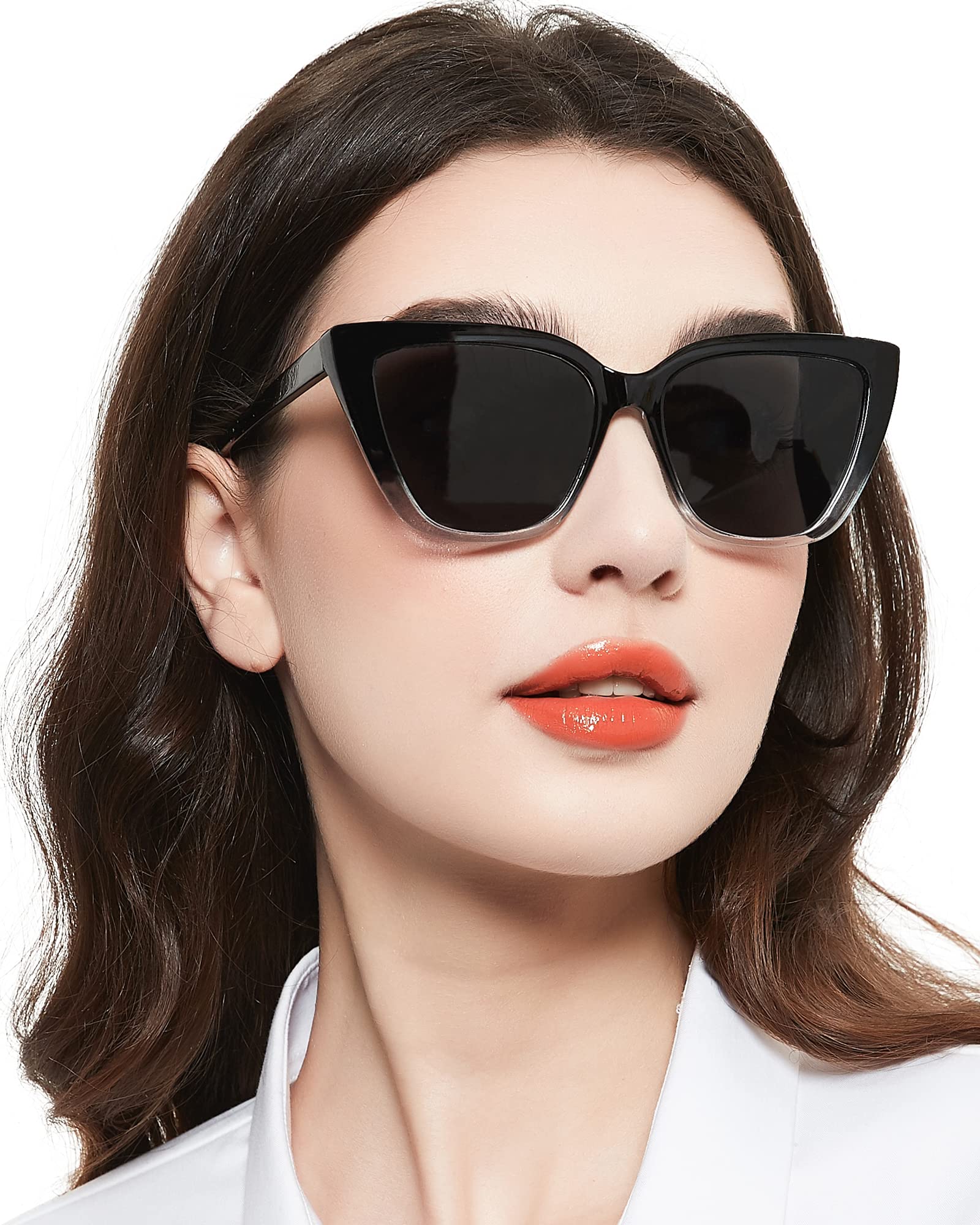 MARE AZZURO Oversized Reader Sunglasses Women Big Cat Eye Sun Reading Glasses 1.0 1.25 1.5 1.75 2.0 2.25 2.5 2.75 3.0 3.5 4.0