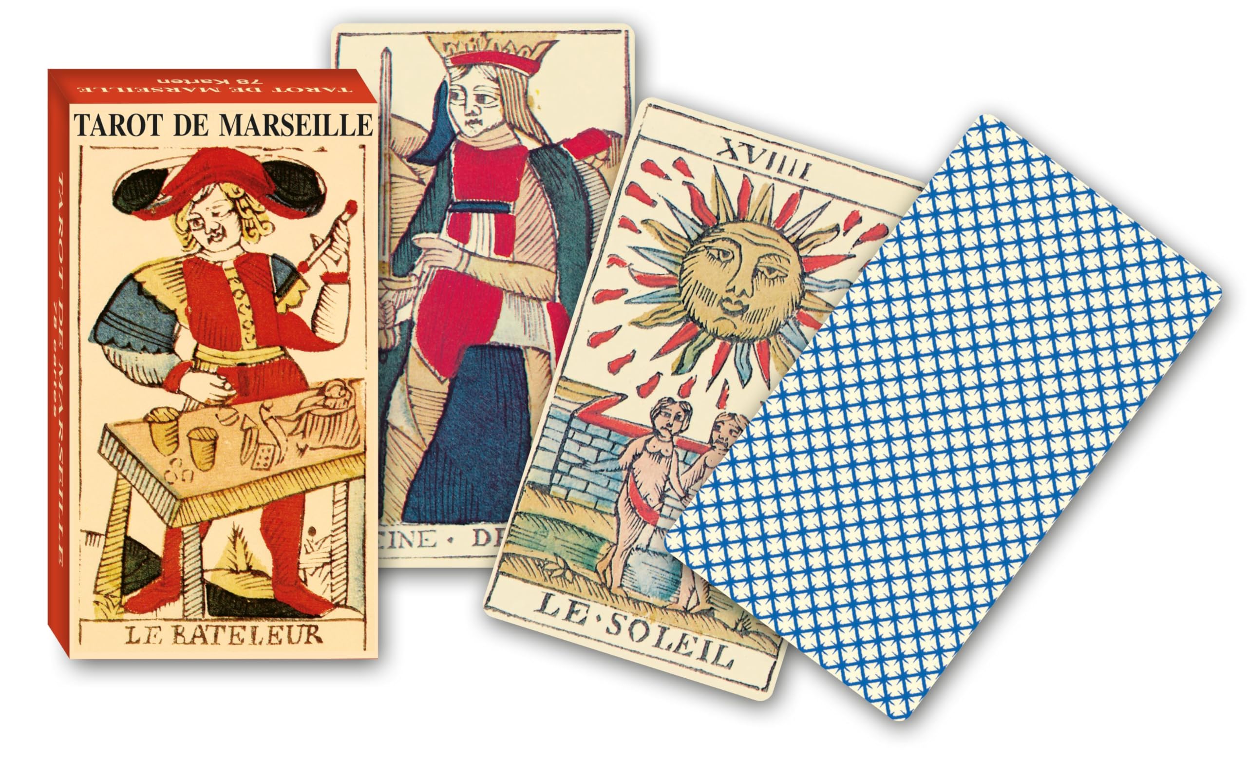 Piatnik 19451 "Marseille Tarot Card Game (78-Piece)