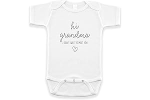 Hi Grandma I Can't Wait To Meet You, Baby Girl Announcement Outfit