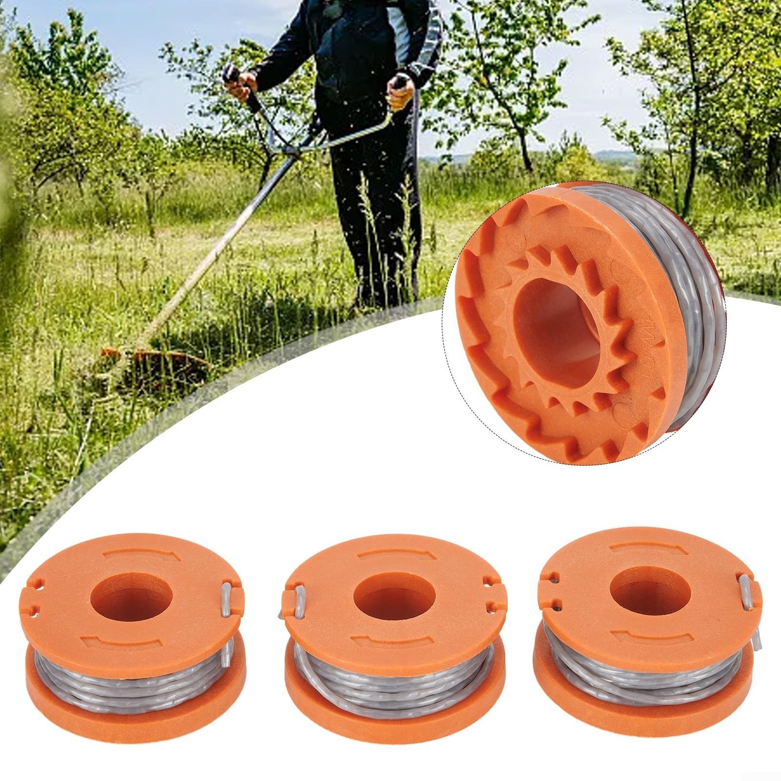 Ricambio Per Trimmer Elettrico Linea Per Decespugliatore 2mm X 15m - Cavo Elettrico Robusto Per Tagliaerba Da Giardino Linea Decespugliatore Marksman - Foto 6