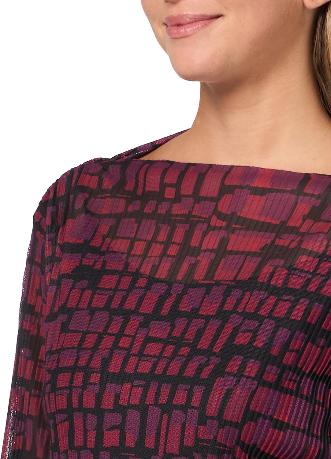 Calvin Klein Womens Fringe Detail High Neck Blouse - Image 3