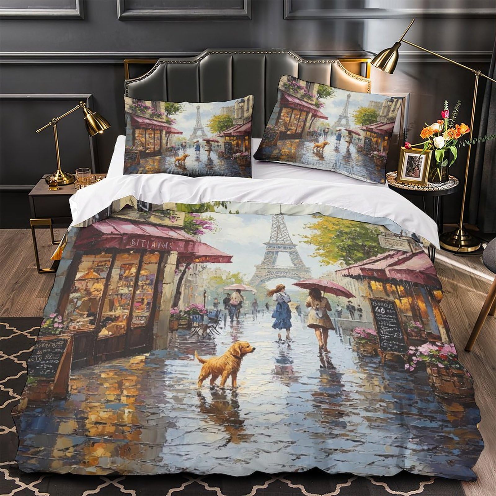 Housse de couette Paris zip invisible fini les draps rêches qui glissent