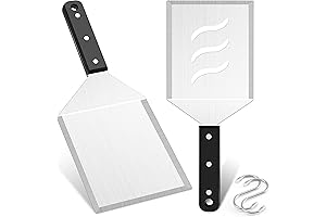 Leonyo Professional Metal Burger Spatula Set