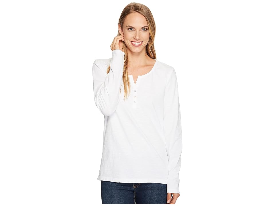 

Tribal Sweater Back Top (White) Women's Long Sleeve Pullover