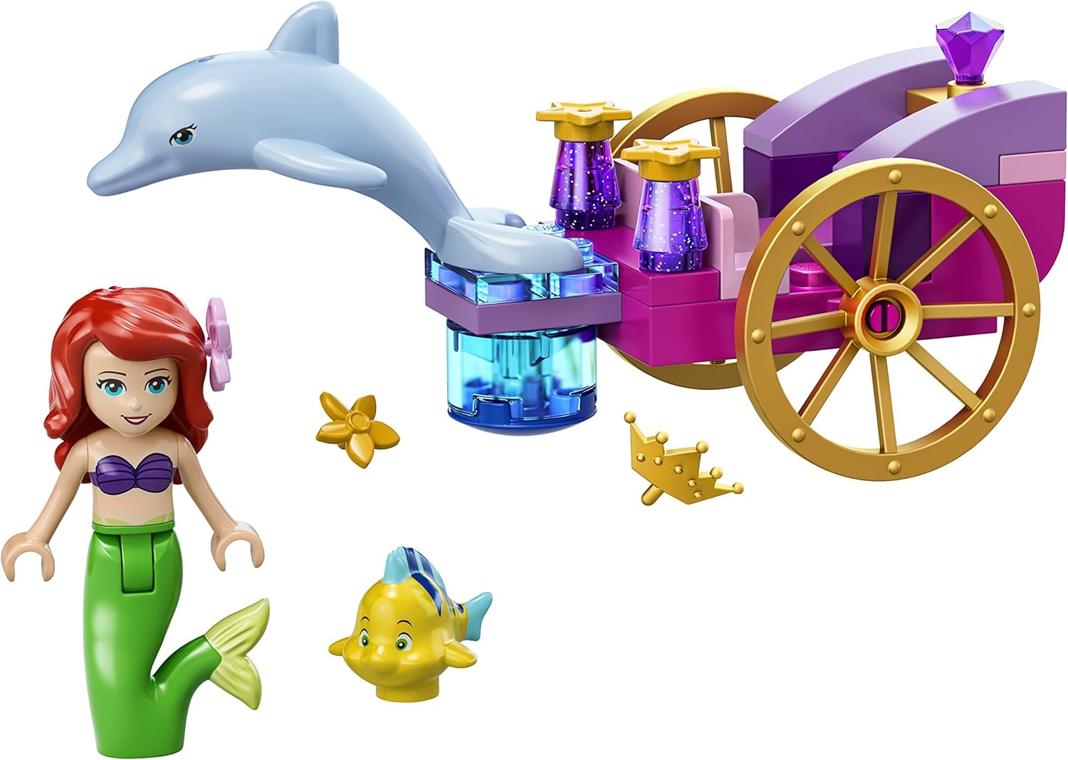 LEGO Ariel's Dolphin Carriage Playset 10723 - Image 6