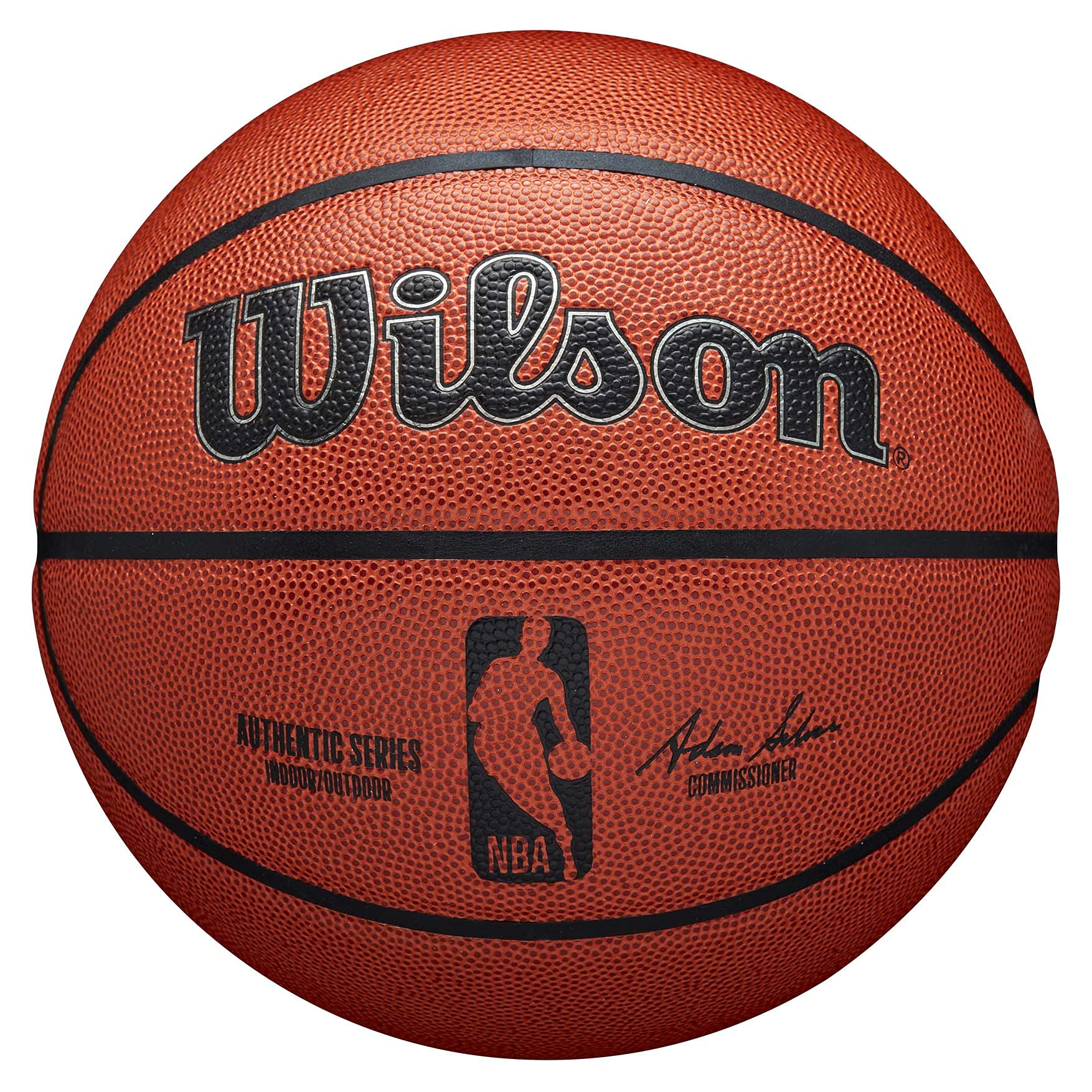 Wilson Ballon de Basket, NBA Authentic Series, Intérieur/Extérieur