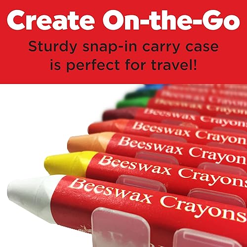 Miniatura 5 de Faber-Castell Crayones de Cera de abejas en estuche de almacenamiento Provedores de parte para niños premium 12 unidades