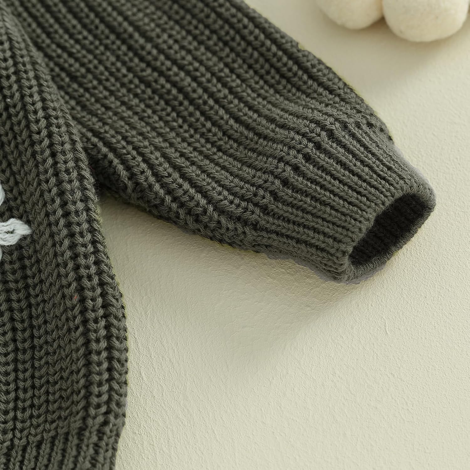 Infant Toddler Baby Girl Knit Sweater Long Sleeve Floral Embroidery Pullover Sweatshirt Warm Fall Winter Clothes - Image 5