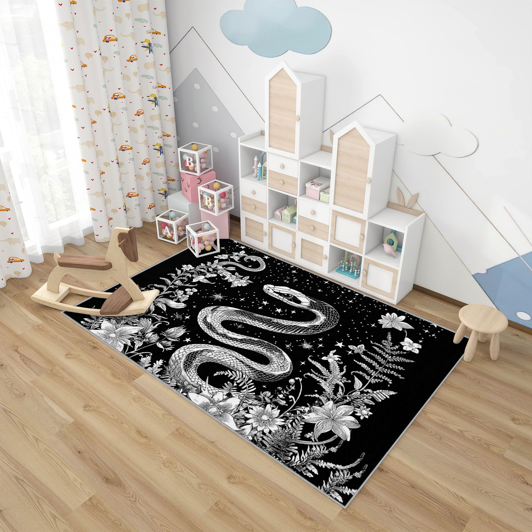 Amazon.com: Phtbz Snake Rug - Snake Rug for Bedroom, 2x3 ft