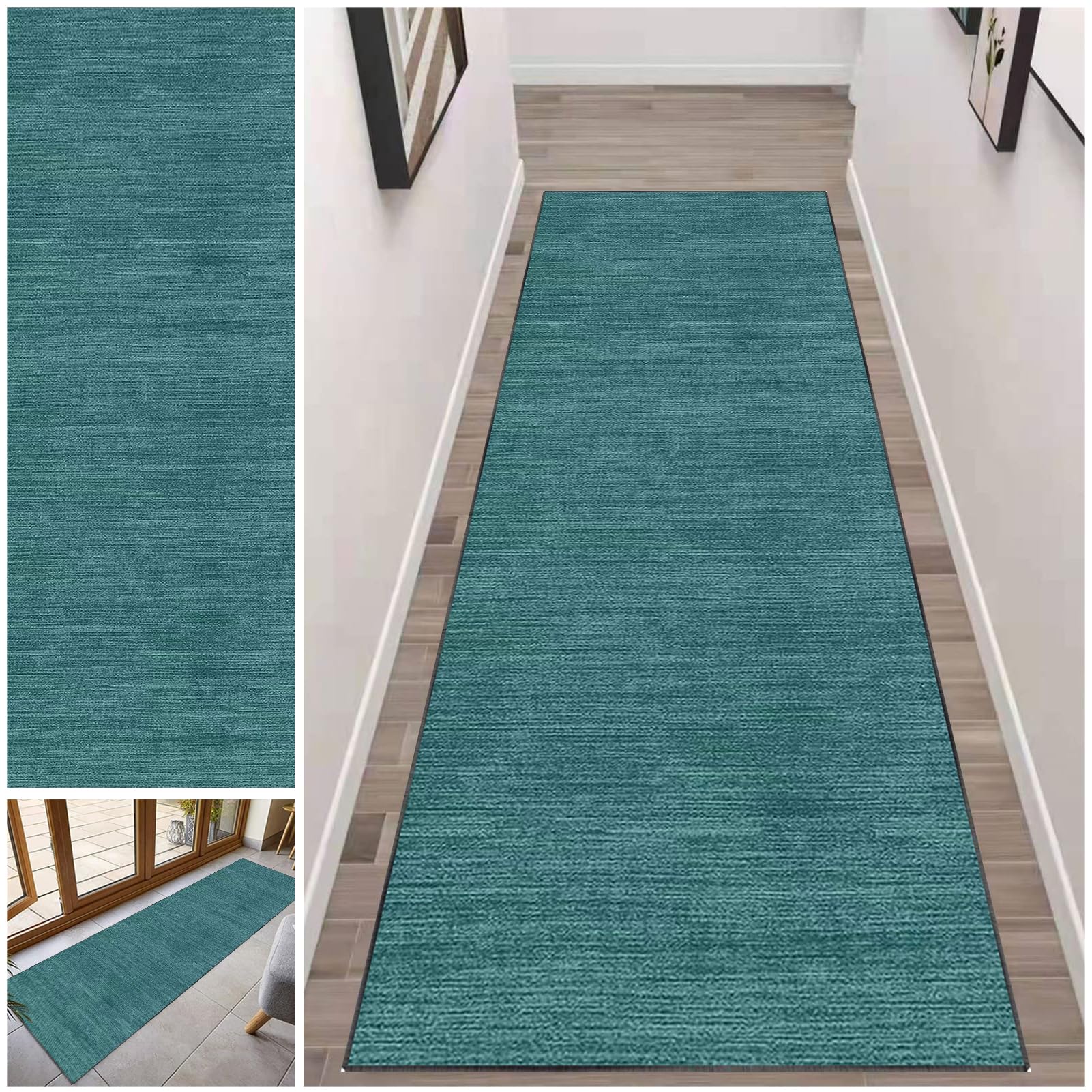 Fcenghox 205-A Runner Rug For Hallway Long Non Slip Kitchen Runners Rug 40 X 150 Cm Washable Absorbent Door Runner Mats Carpet Runners For Hallways Hall Narrow Rugs Entrance Mat Kitchen Anti-Slip Floor Mats