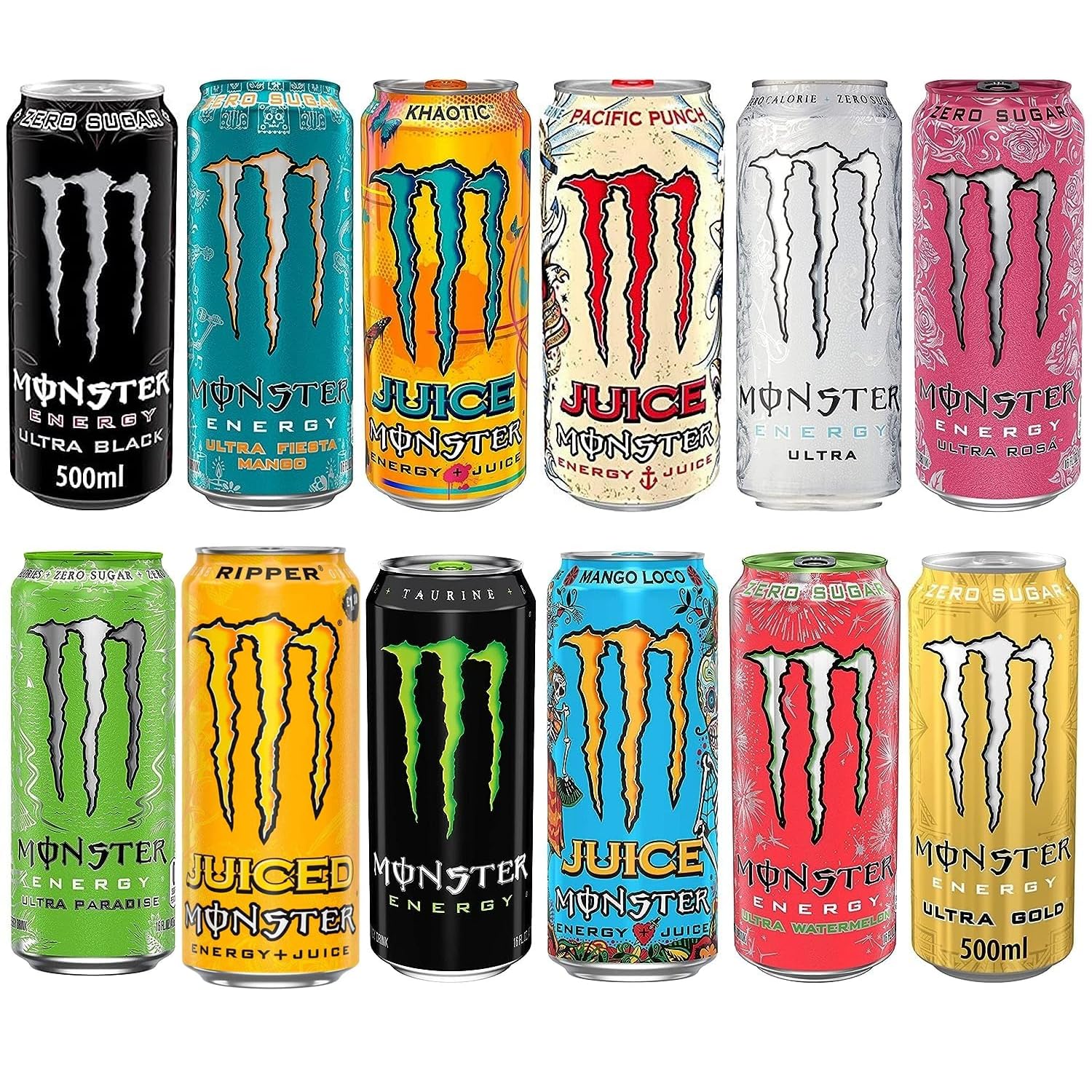 Monster Hydro Energy Drink Variety Pack, Assorted Flavours, 500Ml (Pack Of 12) (B0CGJFZ9C7) Amazon Price History, Amazon Price Tracker