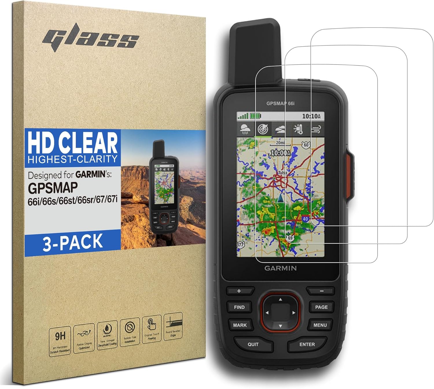 INNOSURE [3PACK] Designed for Garmin GPSMAP 66i 66s 66st 66sr 67 67i