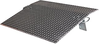 Vestil EH-3048 Aluminum Economizer Dock Plate 30 In. x 48 In. 1/2 In. Plate Thickness 2600 Lb. Capacity Silver