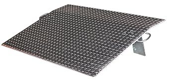 Vestil EH-3048 Aluminum Economizer Dock Plate 30 in. x 48 in. 1/2 in. Plate Thickness 2600 Lb. Capacity Silver