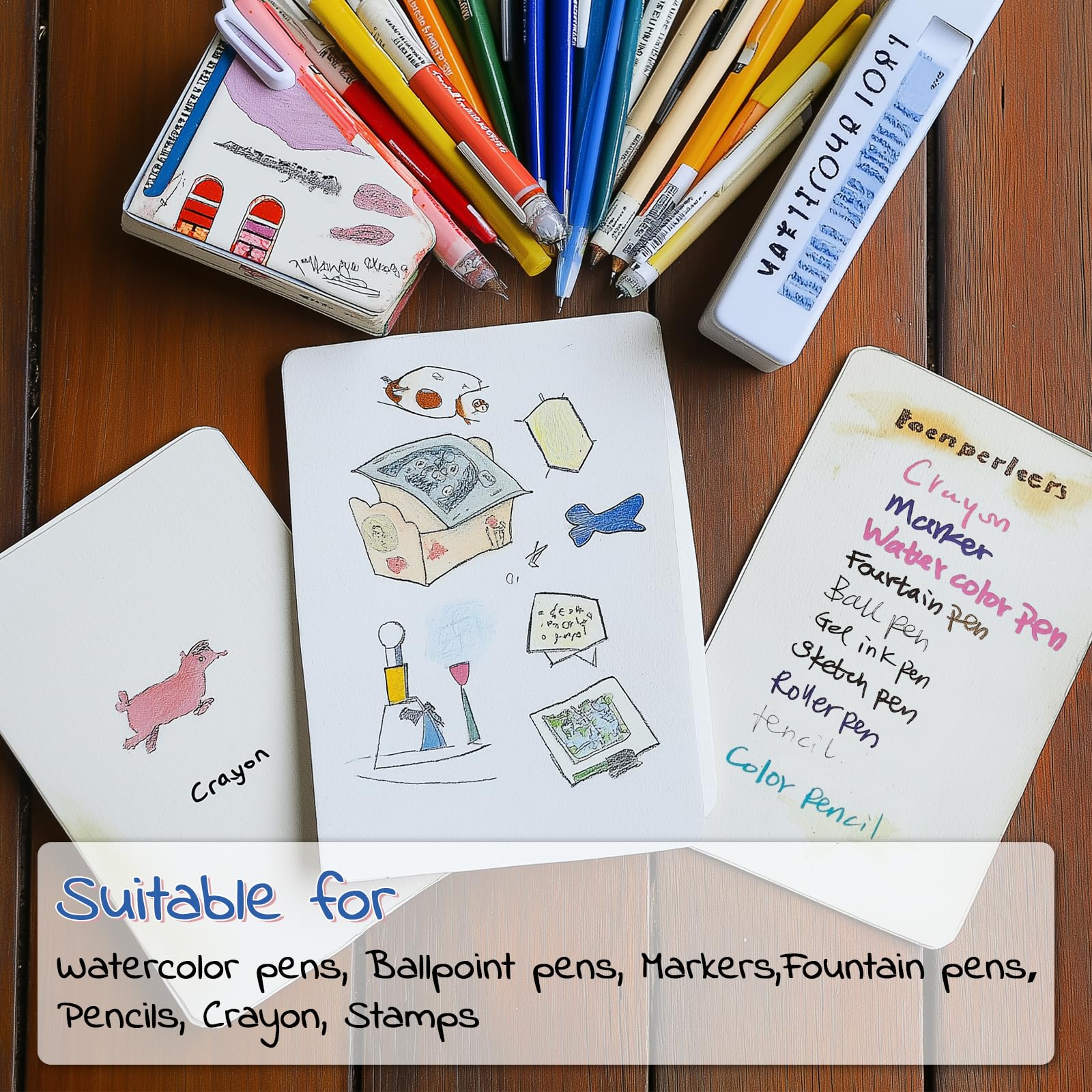 SeptCity Tarjetas de juego en blanco, 324 cartas personalizadas de tamaño póquer para juegos de cartas de bricolaje, aprendizaje de estudio, dejar un mensaje, escribir palabras y dibujar