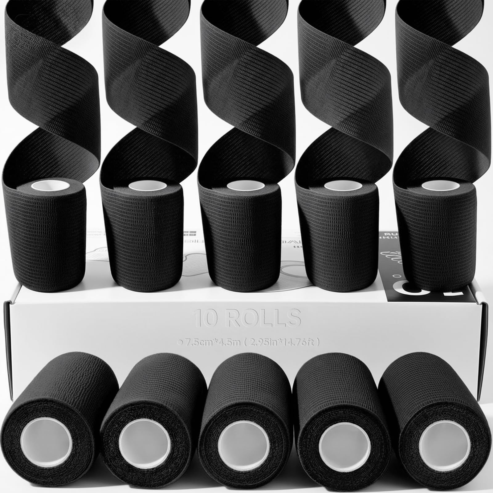 HONYAO Kinesiotapes 2 Rollen, Kinesiologie Tape (5m×5cm), Physiotape für Schulter, Rücken, Knie, Ellenbogen und Nacken, Tape Sport, Hautfreundlich, Elastisch & Wasserfest - Rosa