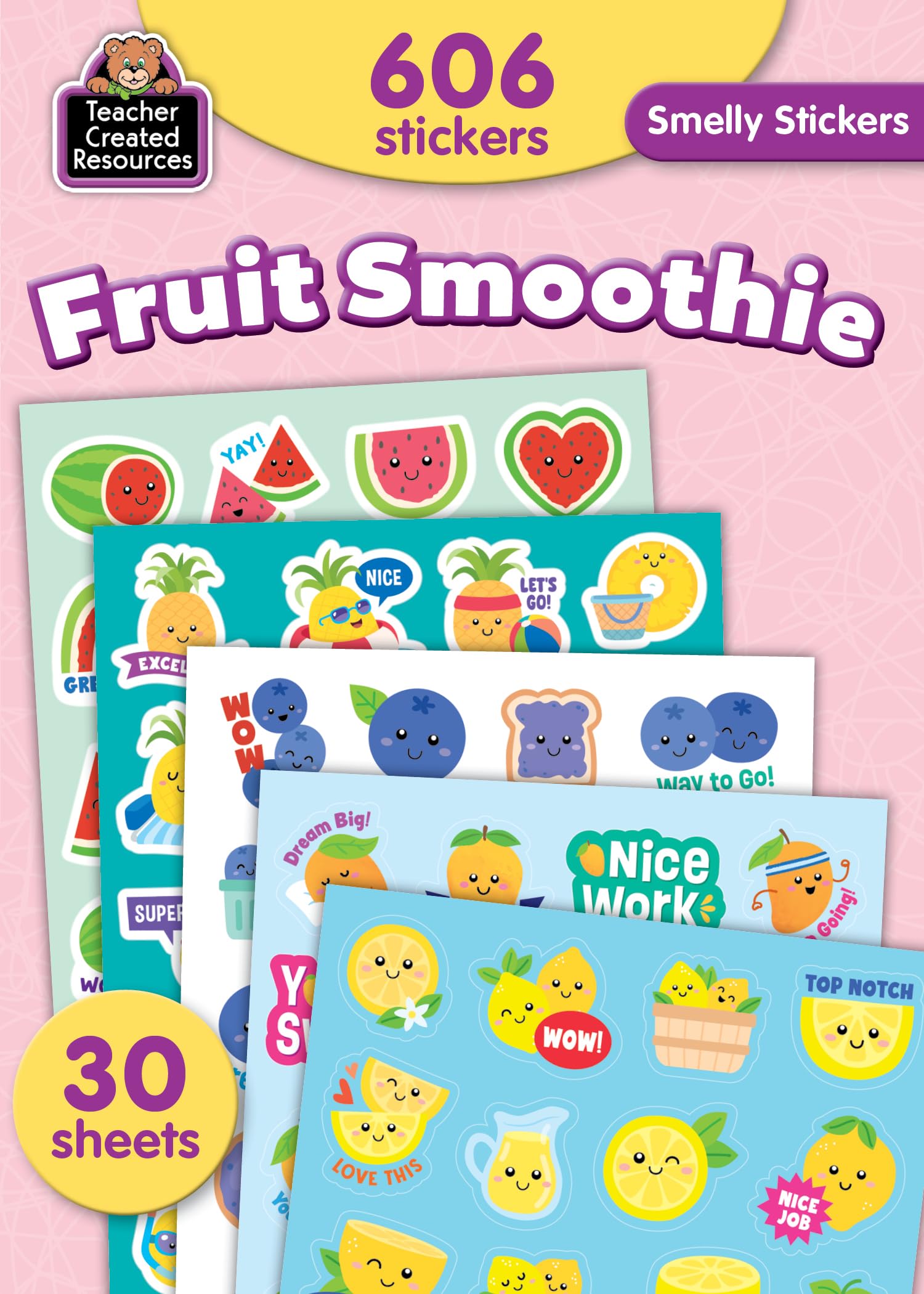 Teacher Created Resources Fruit Smoothie Smelly Stickers Set (TCR2088722)