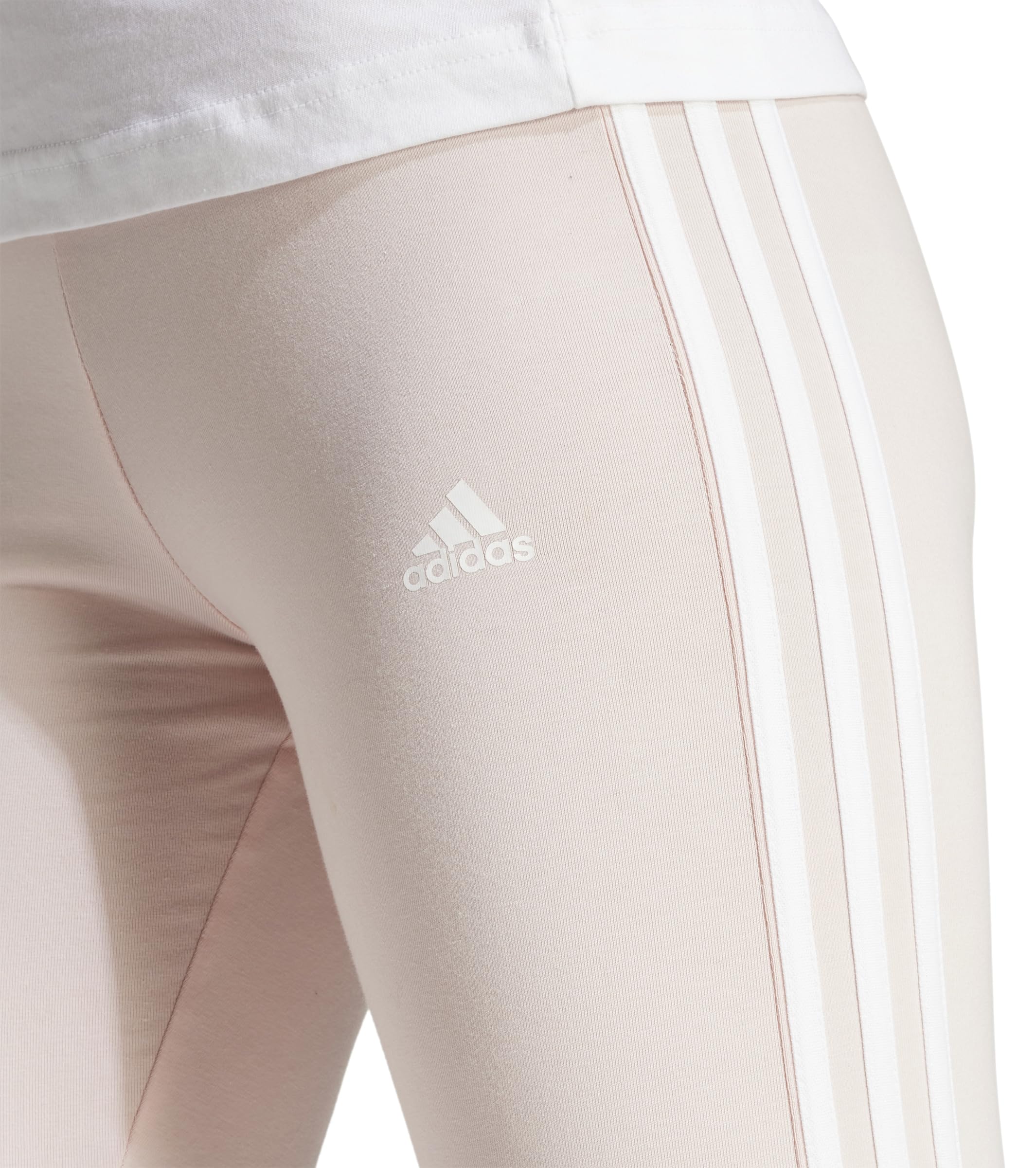 adidas Kobiety 3 Stripes Leggings, sandy pink, S Tall