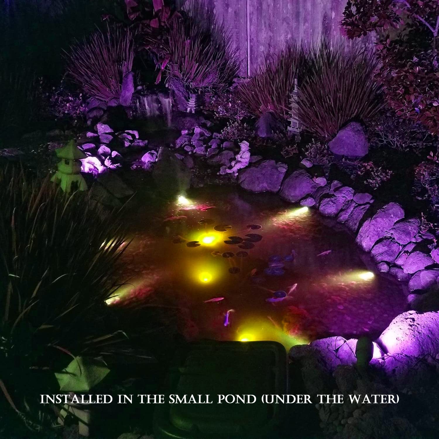 Solar Powered Solar Pond Lights Submersible Water Fountain Lights Solar Powered Underwater Night Light main image 3