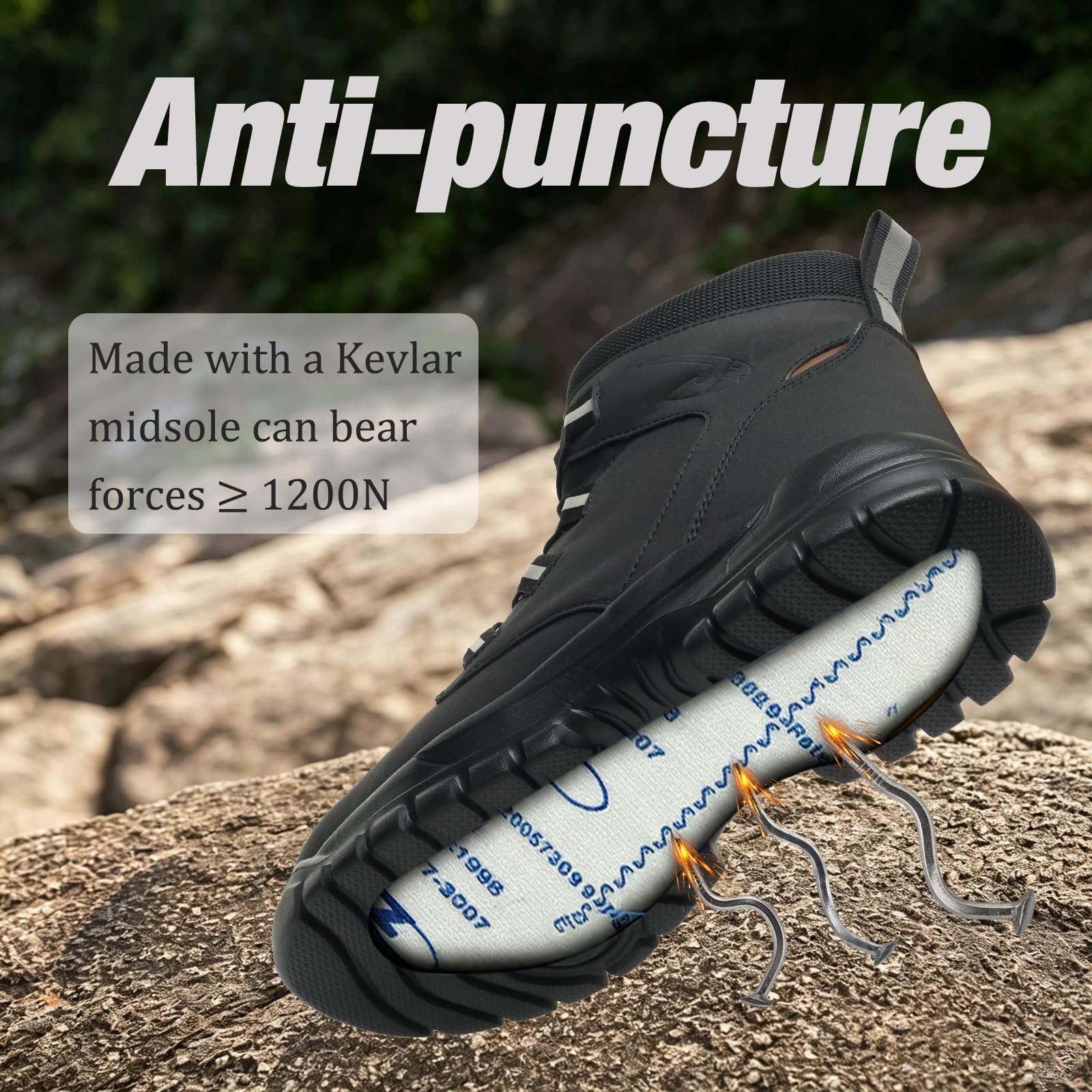 Chaussures de Sécurité Hommes Basket de Securite Femme légère Embout en Acier Confort sans Lacet imperméable EU 37-48