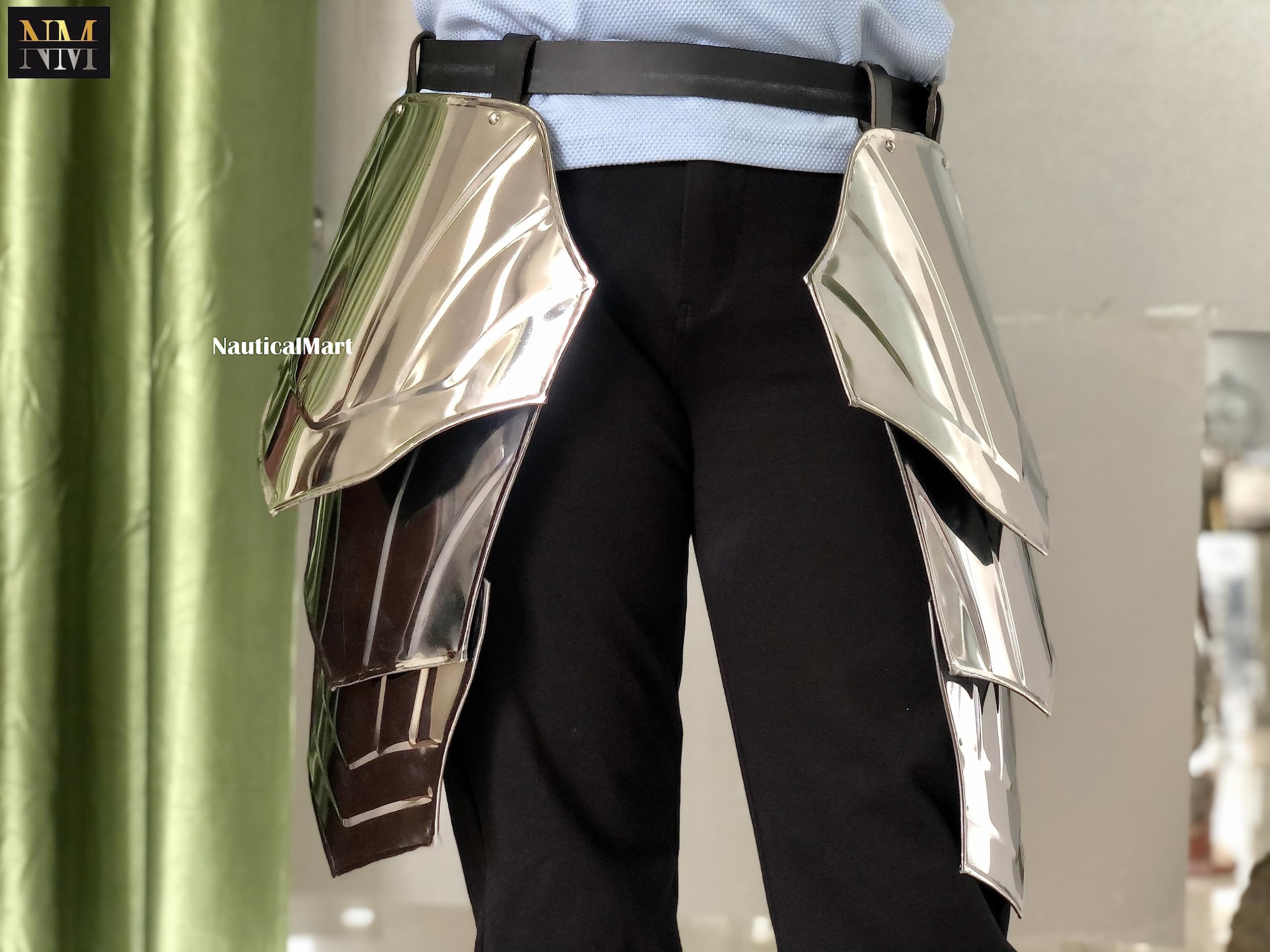 NauticalMart Medieval Tasset Belt Knight Waist Body Armour Steel Plated Armor Fantasy Role Play Halloween Costume