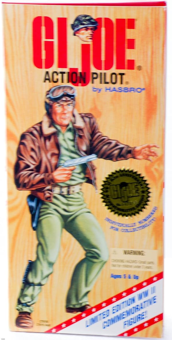 12" GI Joe Action Pilot Action Figure WWII 50th Anniversary Numbered Commemorative Edition (Hasbro 1995) by G.I. Joe - Used condition - US$44.64
