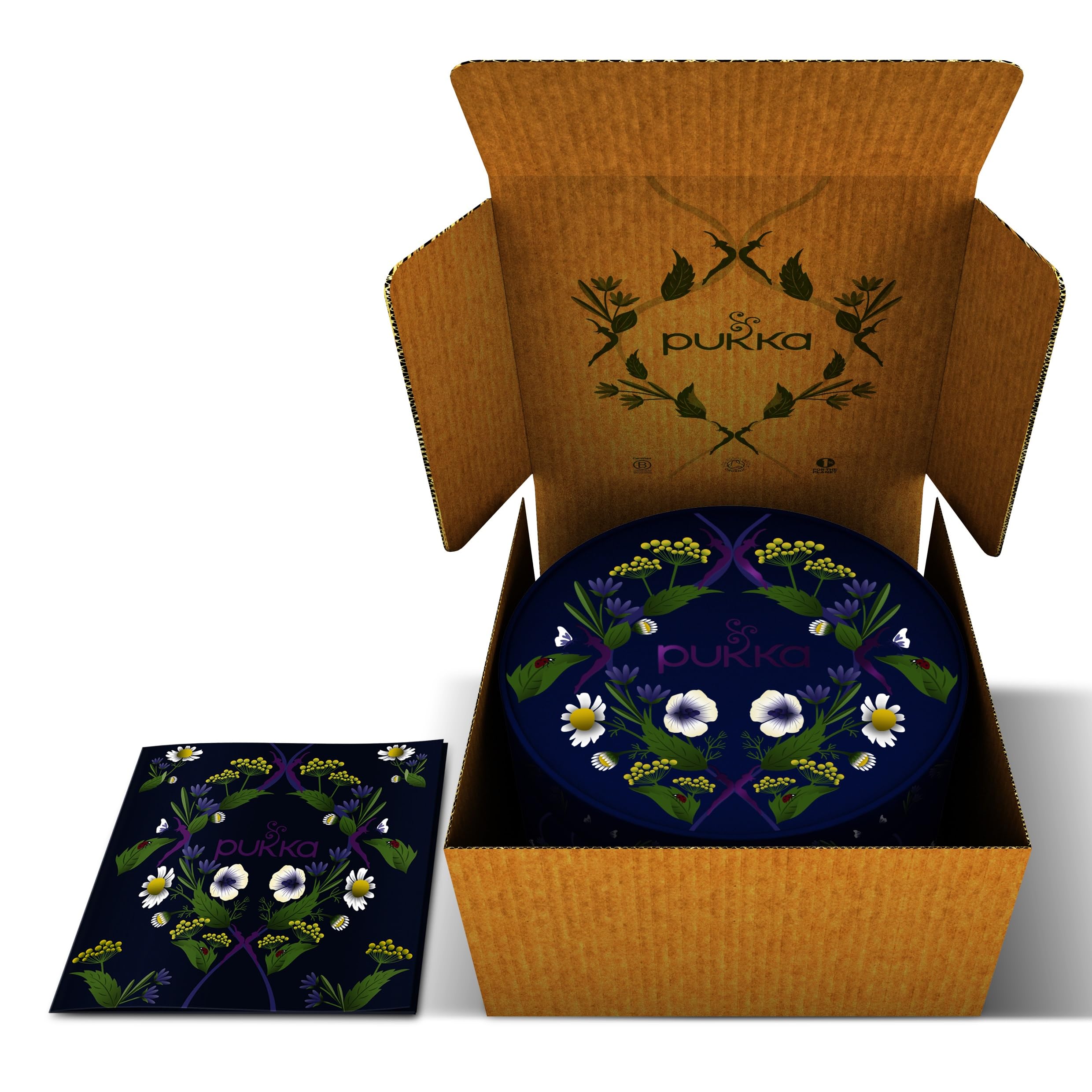 Pukka | Estuche de descubrimiento Prestige regalo | Selección Surtido de 6 tés e infusiones 100% orgánicos | 90 bolsitas de té Matcha, Jengibre, Miel, Menta, Manzanilla | Idea de regalo para mujer y