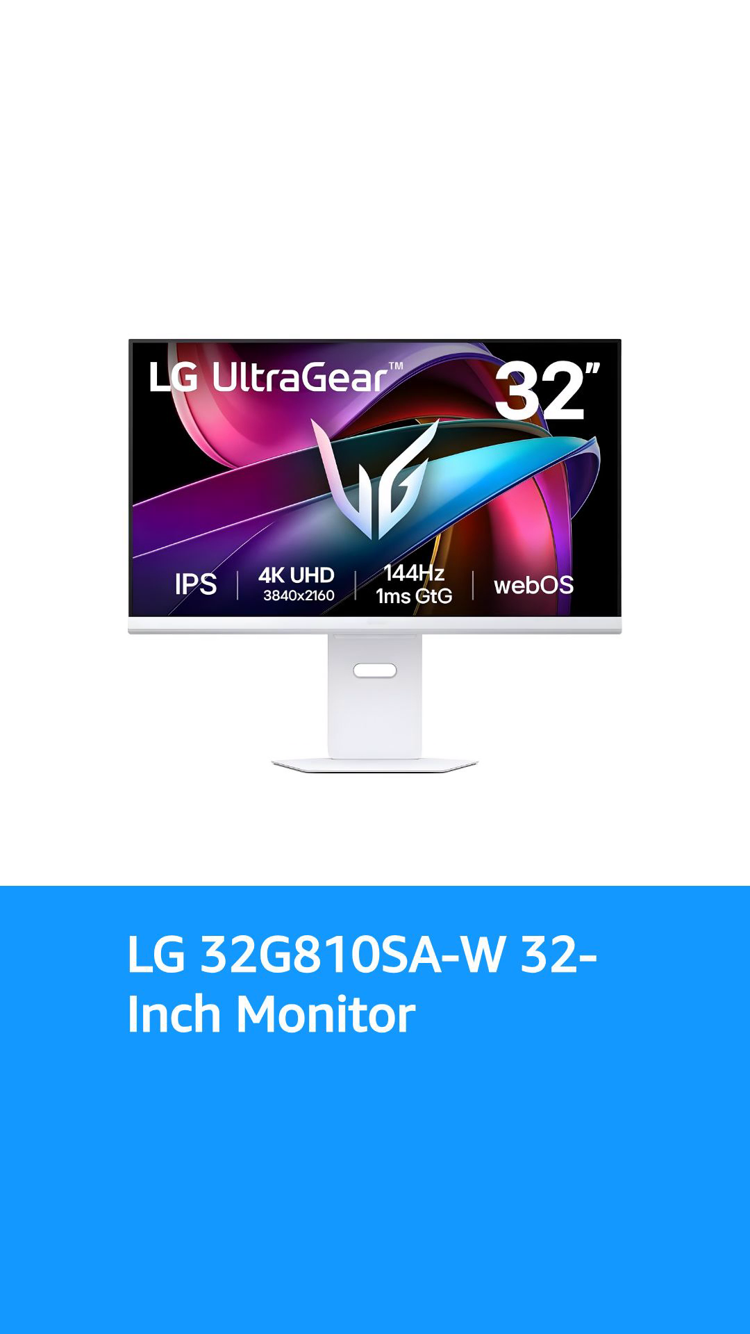 LG 32G810SA Smart Gaming Monitor 32-inch Ultragear 4K UHD (3840 x