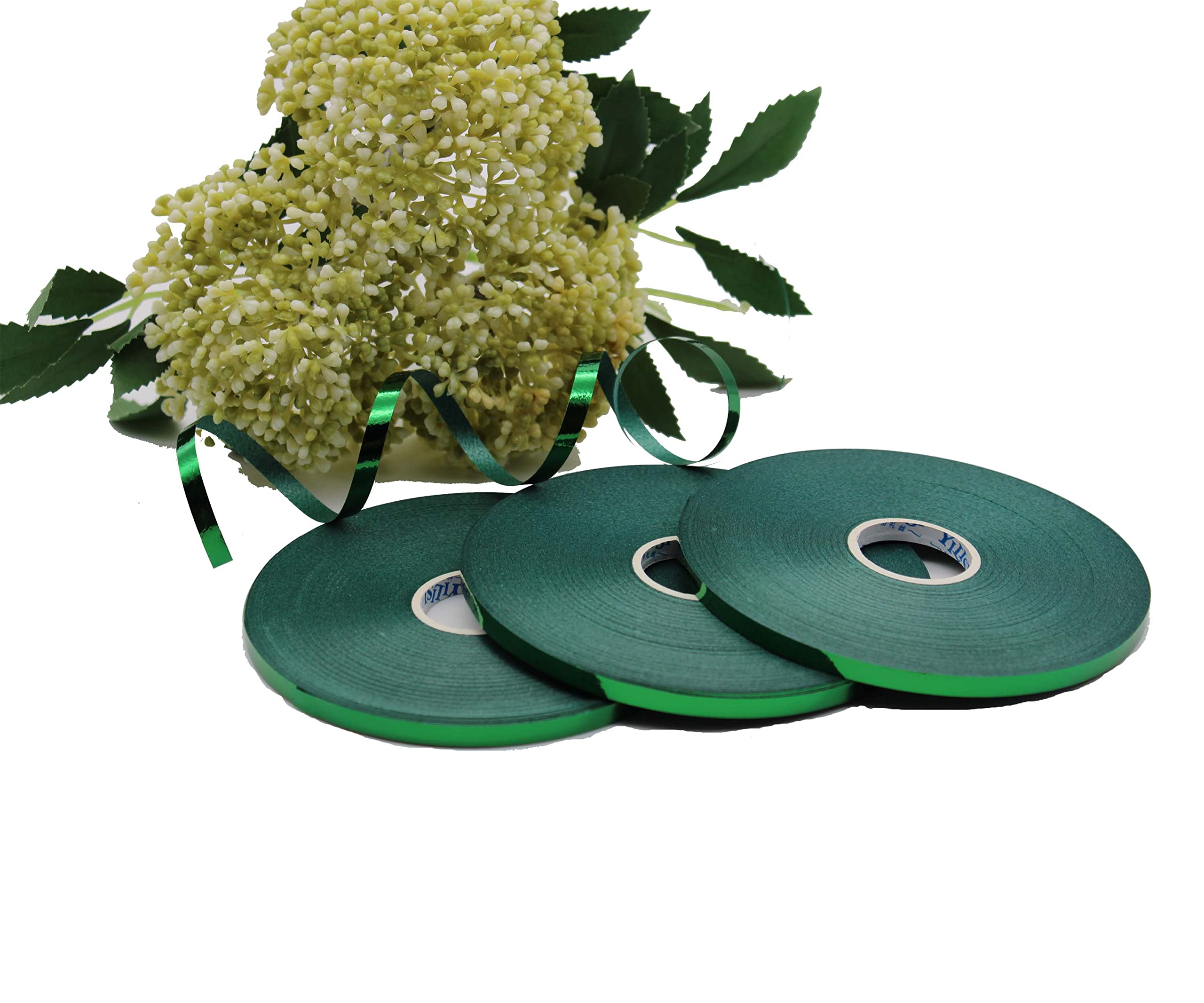 Metallic Curling Ribbon Green Curling Ribbon for Balloons Gift Wrapping Presents Crafts Wrapping Ribbon Wedding Birthday Christmas New Year Decoration 200 Meters