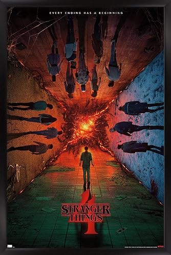 Stranger Things de Trends International de Netflix Temporada 4 - Póster de presentación con el grupo, para pared, de una hoja, 22.375 x 34 pulgadas,