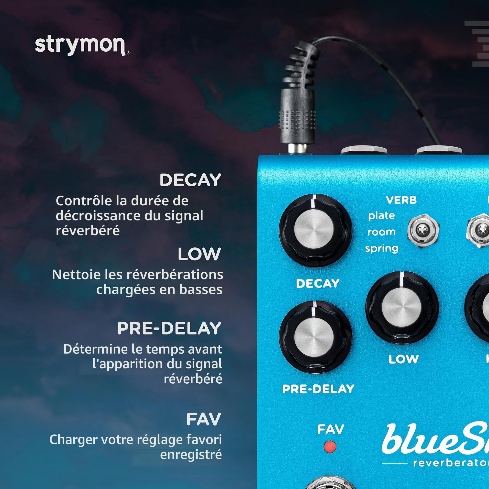 Strymon Blue Sky V2 Reverberator Reverberator Pédale d'effet pour guitare
