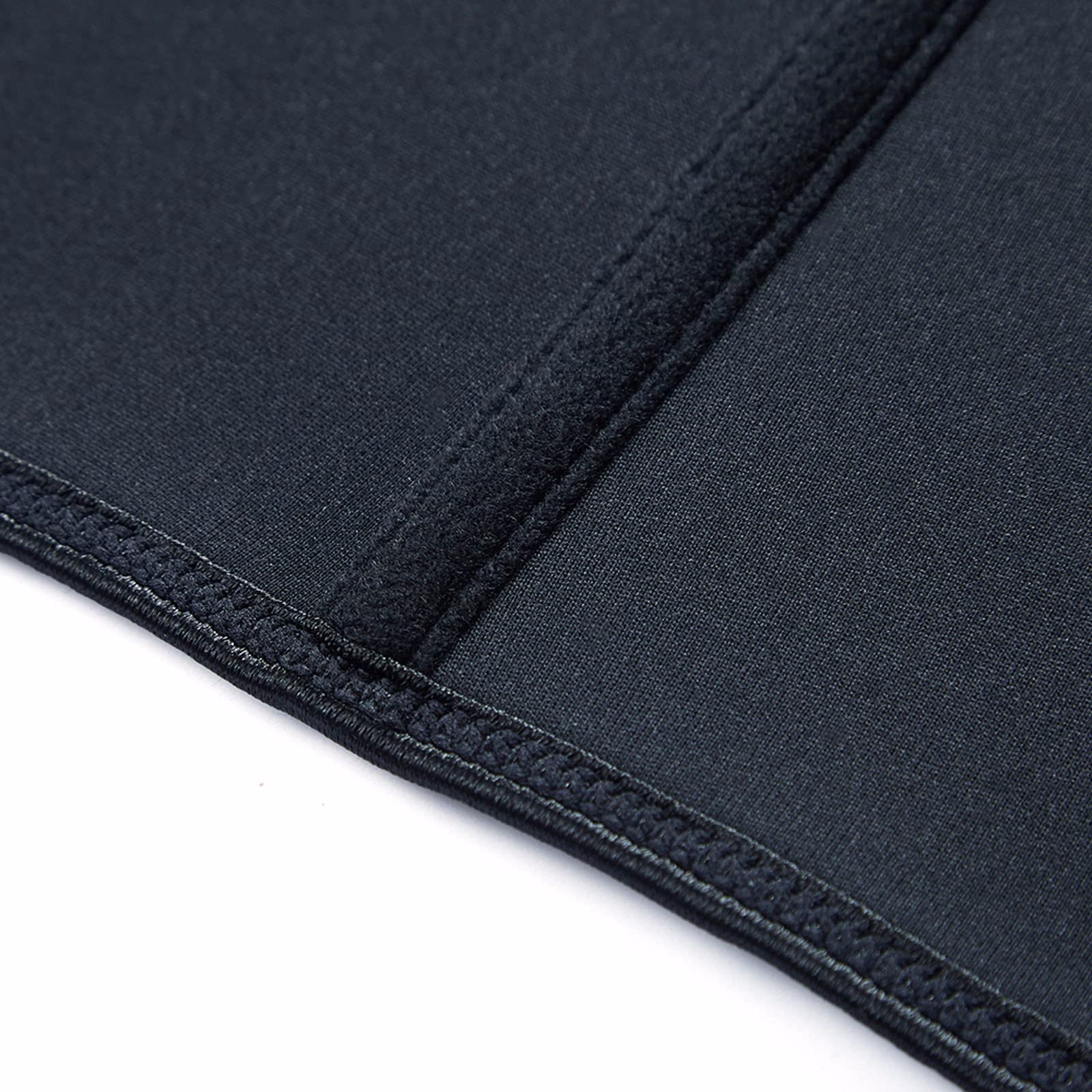 Corsetto Addominale con Cerniera in Vita, Corsetto per Donna, Doppio Rinforzo, Vita e Addome, Nero - XXXXL