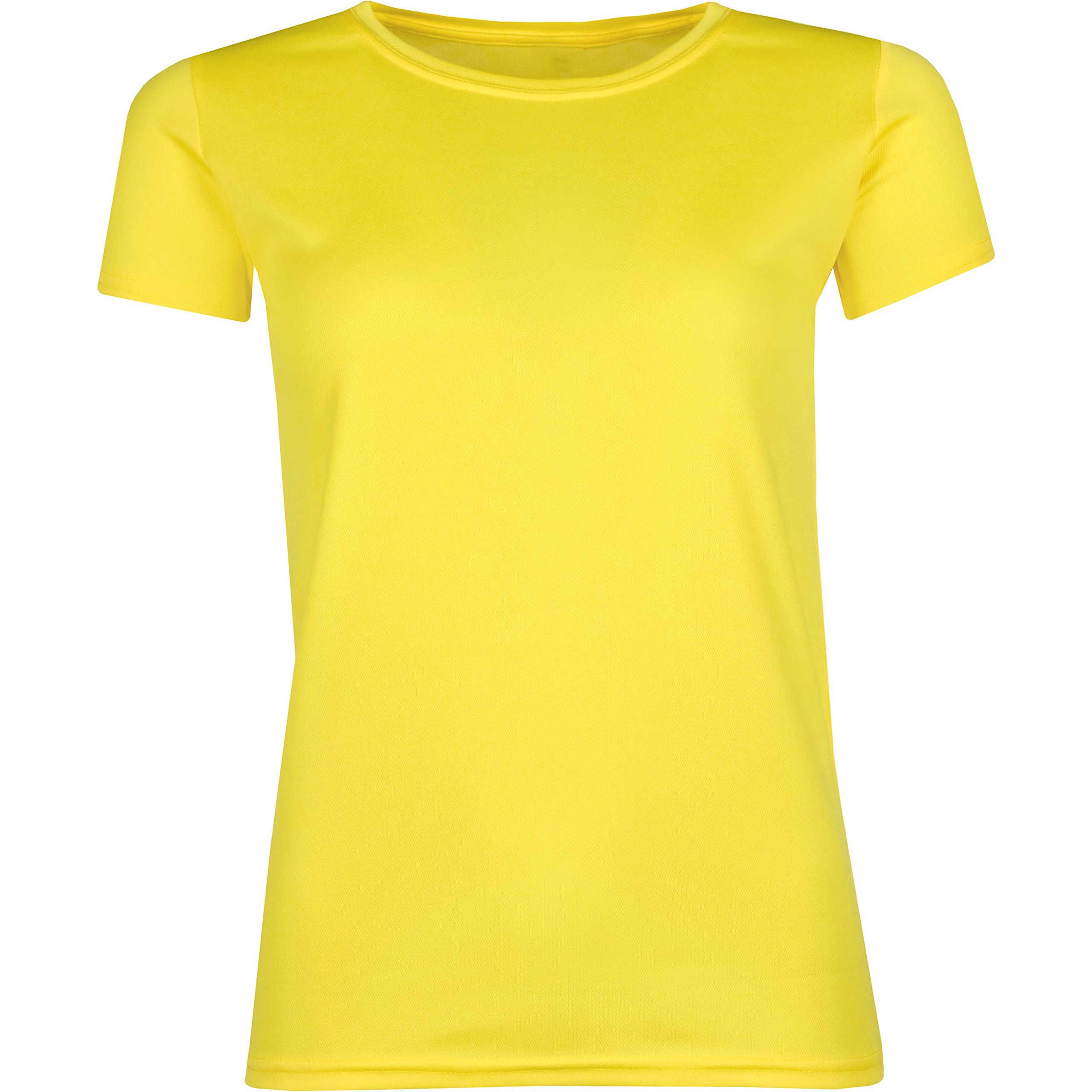 Urban Heritage Women's Sunlight Yellow Breathable Performance Sports T Shirt (M, )