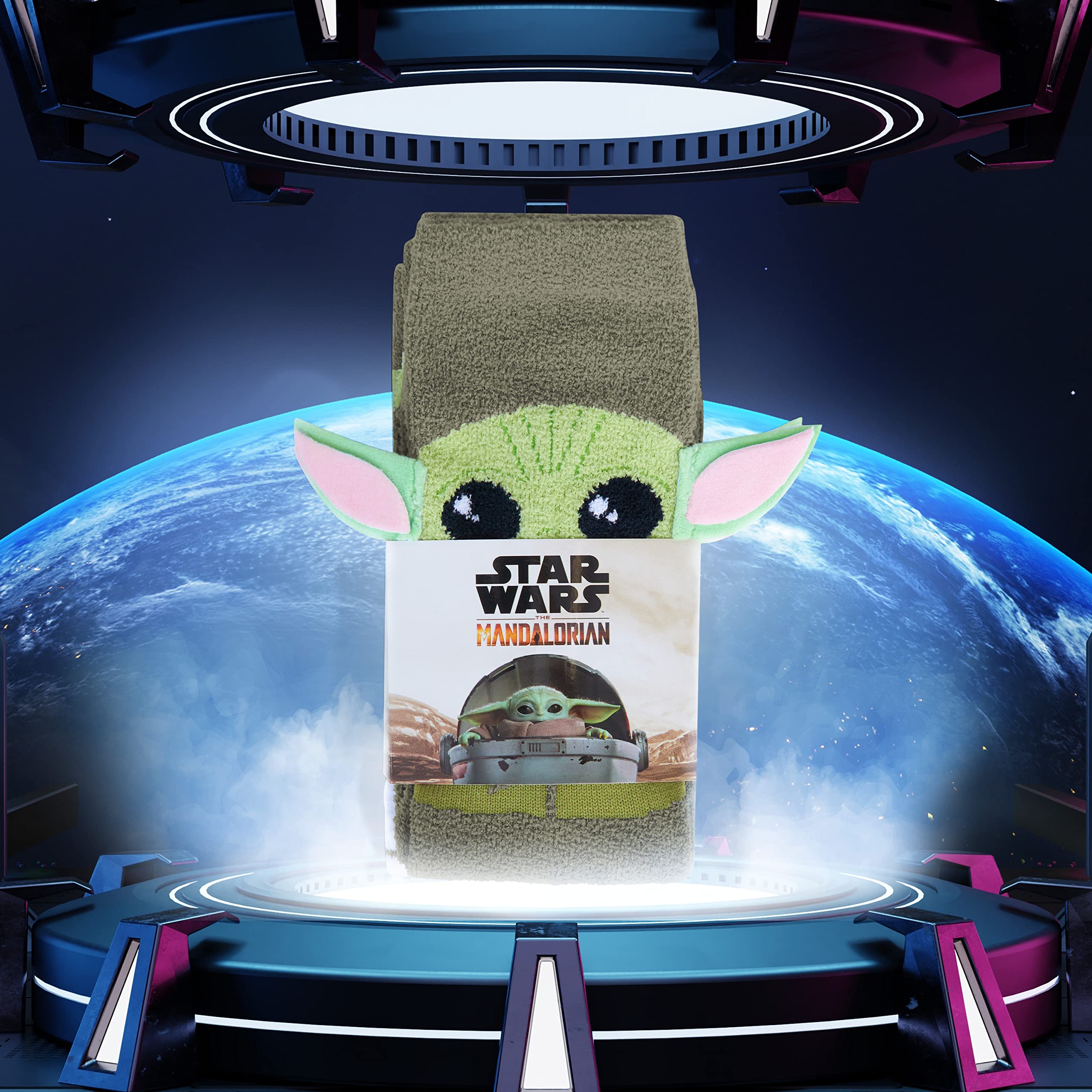 Disney Calze Donna a Pantofola - Set 2 Paia Calzini Antiscivolo Invernali Stitch Topolino Minnie Baby Yoda