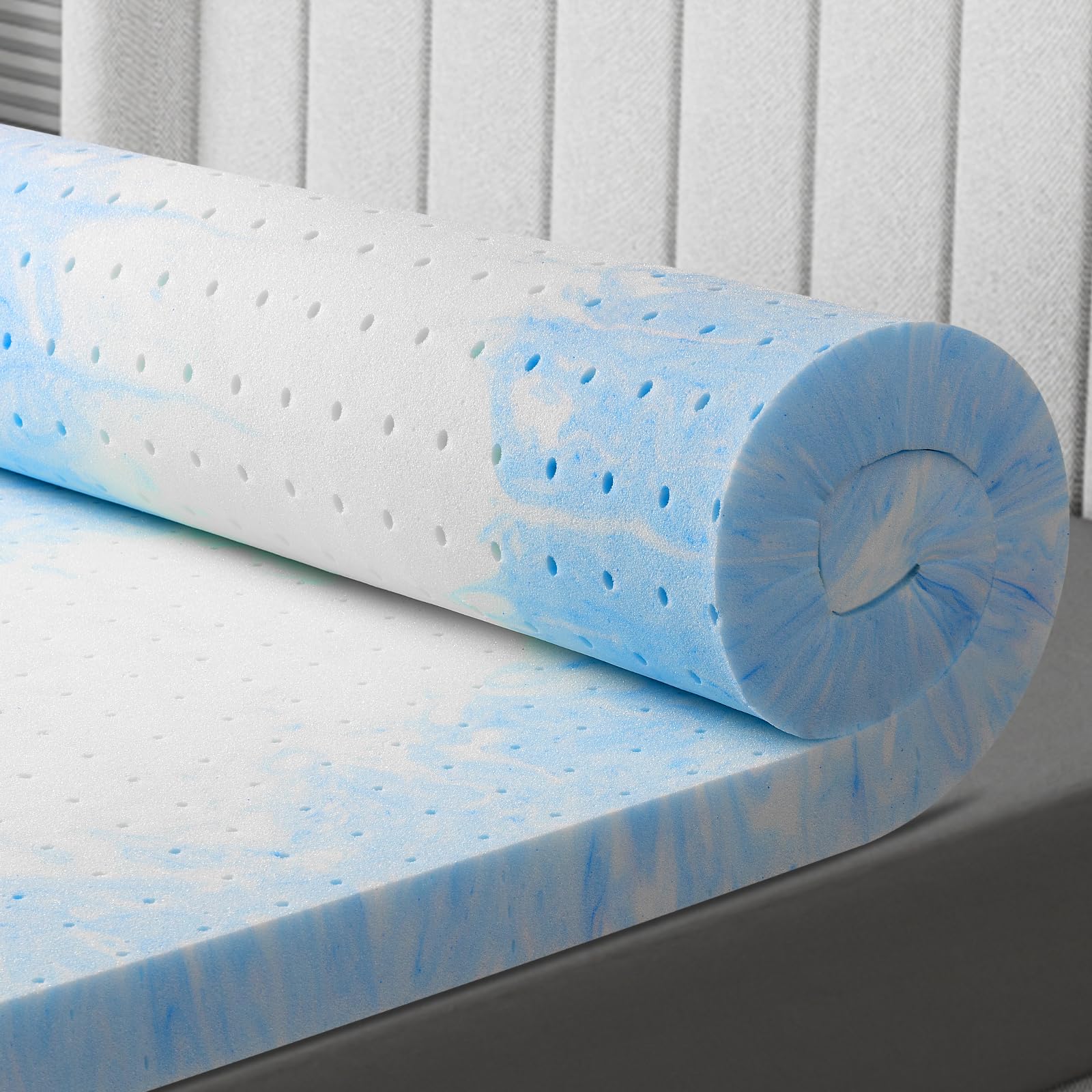 Flexpedic Coprimaterasso Memory Foam 7,6 Cm Letto King Size - Gel Rinfrescante E Ventilato Per Mal Di Schiena, CertiPUR-US - 3