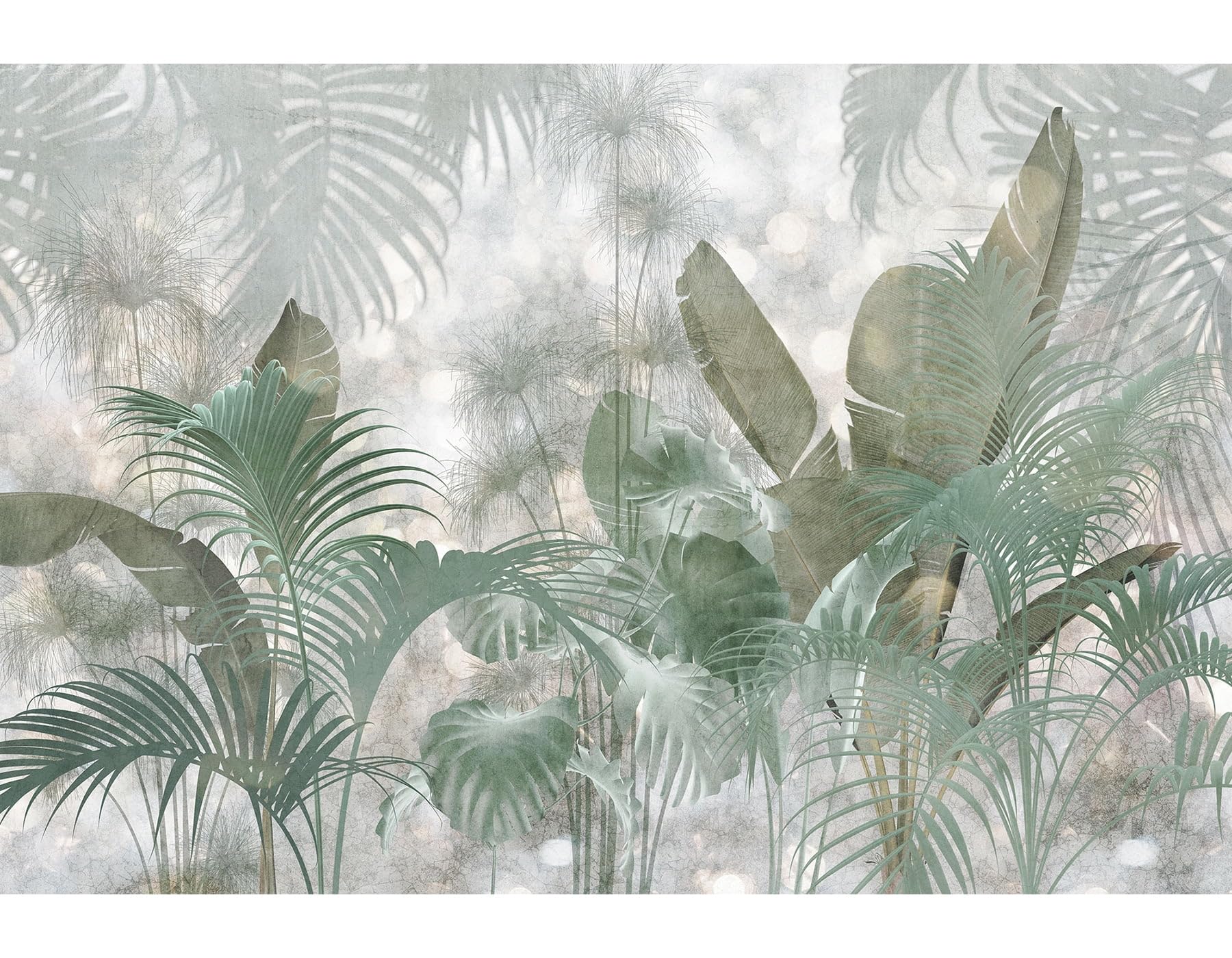 Komar Vlies Fototapete - Paillettes Tropicales - Größe 368 x 248 cm