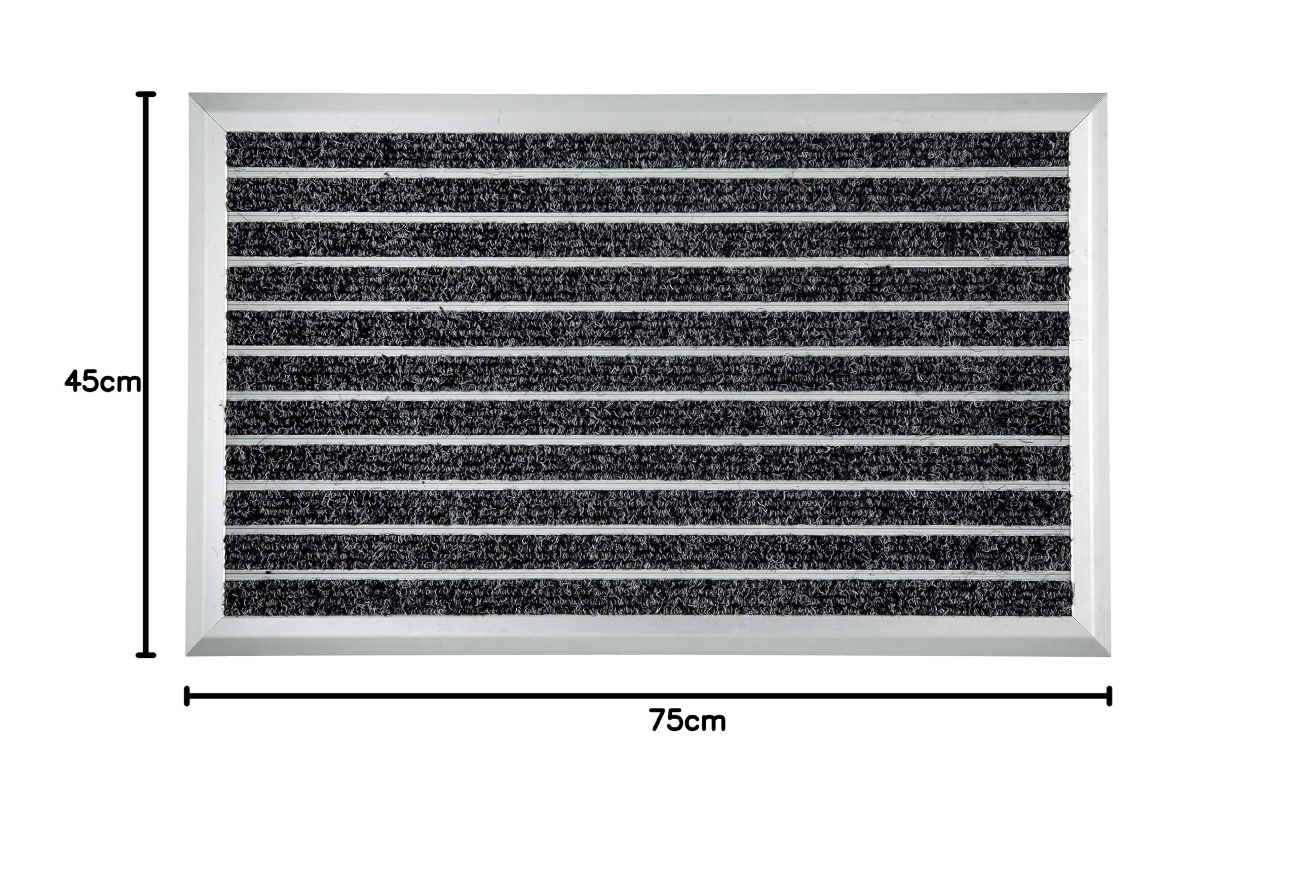 ASTRA Zerbino, 1880030040, in Alluminio, per l'ingresso, Molto Resistente, 45 x 75 cm, Colore: Antracite