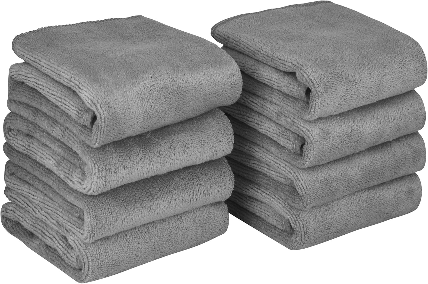 Microvezel Gezichtsdoeken Make-up Remover Doeken Gezicht Droogdoeken Wassen Handdoeken Gezichtsreiniging Handdoeken Super Zacht 30cm x 30cm 8 Pack Grijs